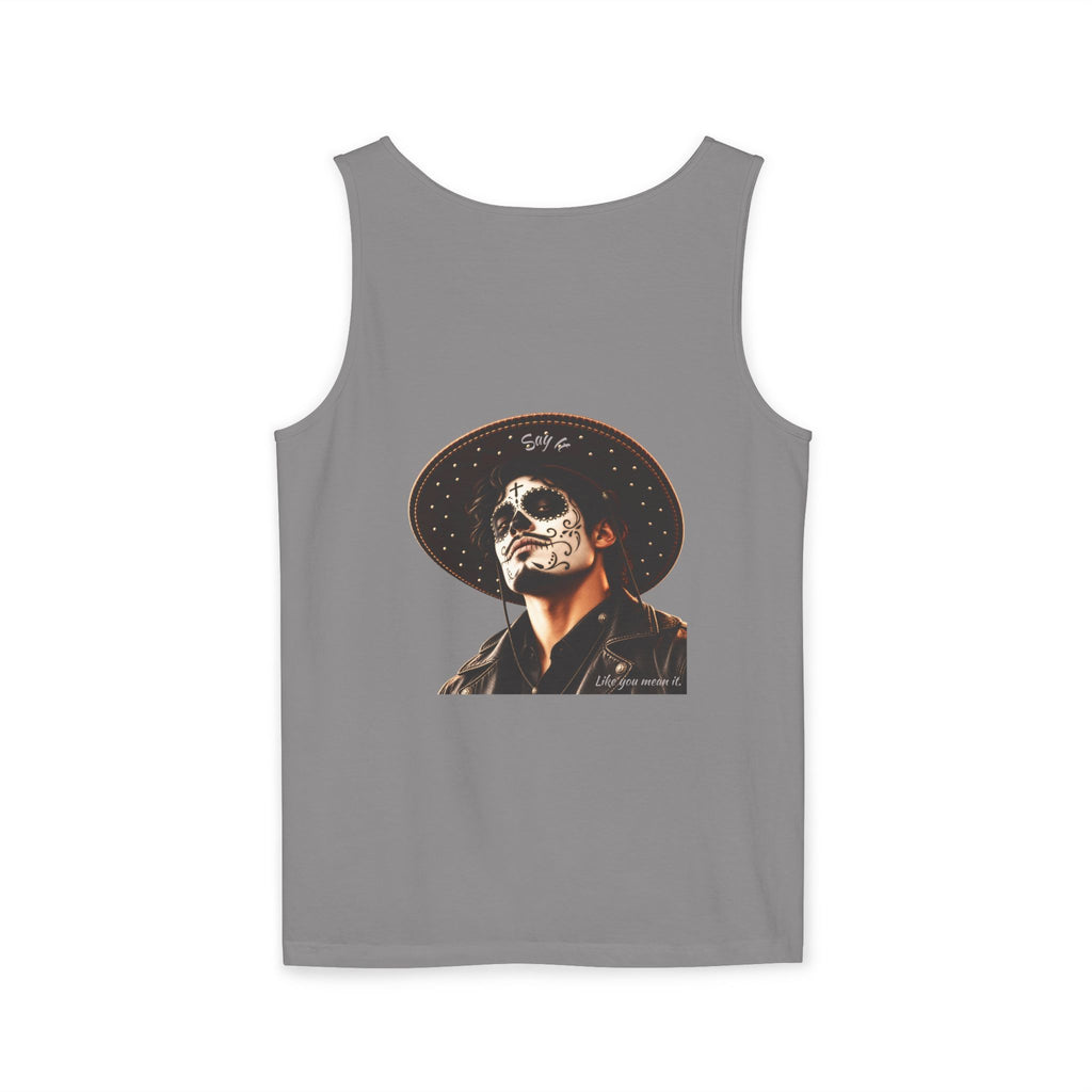 Halloween - Día de los Muertos -Unisex Garment-Dyed Tank Top