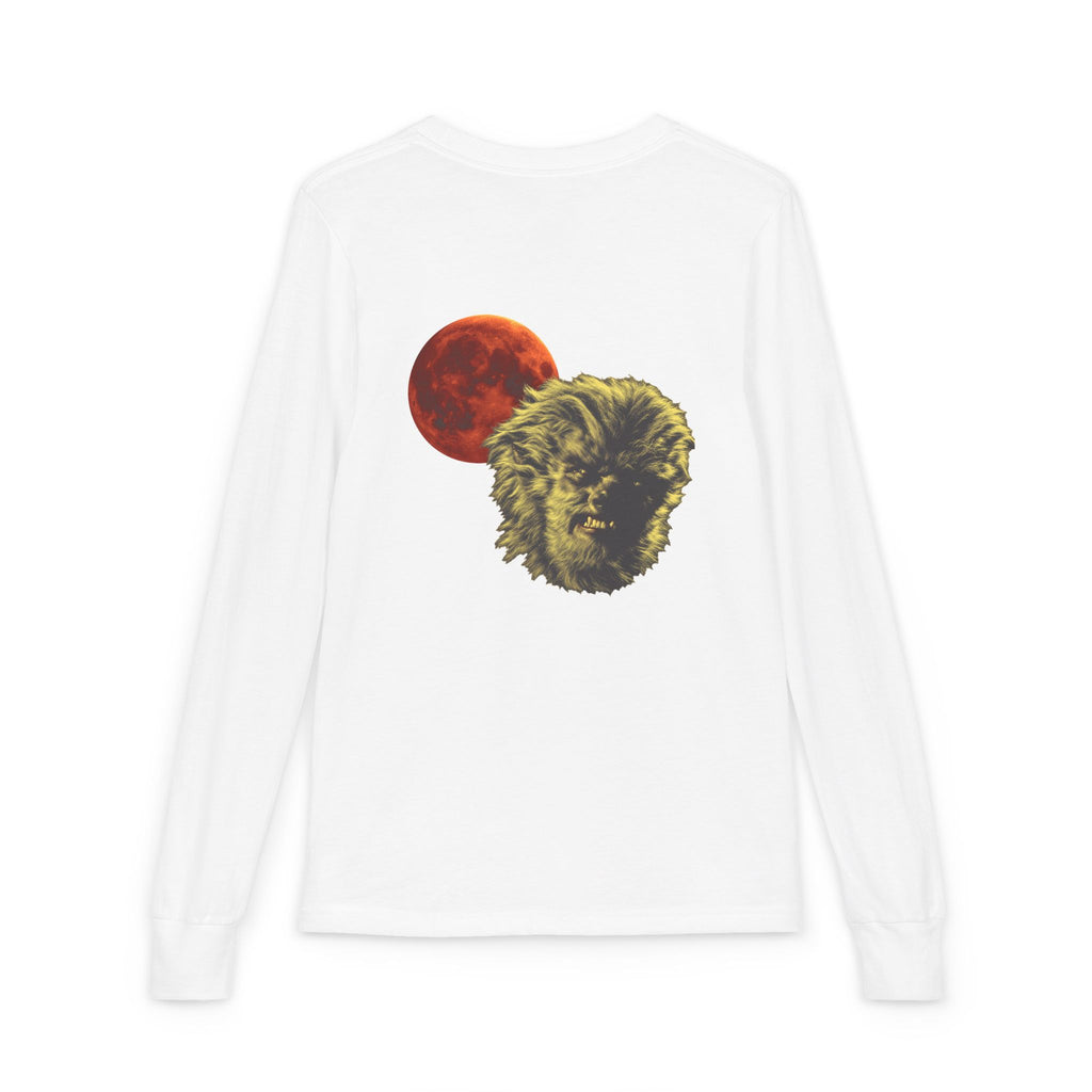 Halloween - Blood Moon and Werewolf - Youth Jersey Long Sleeve Tee