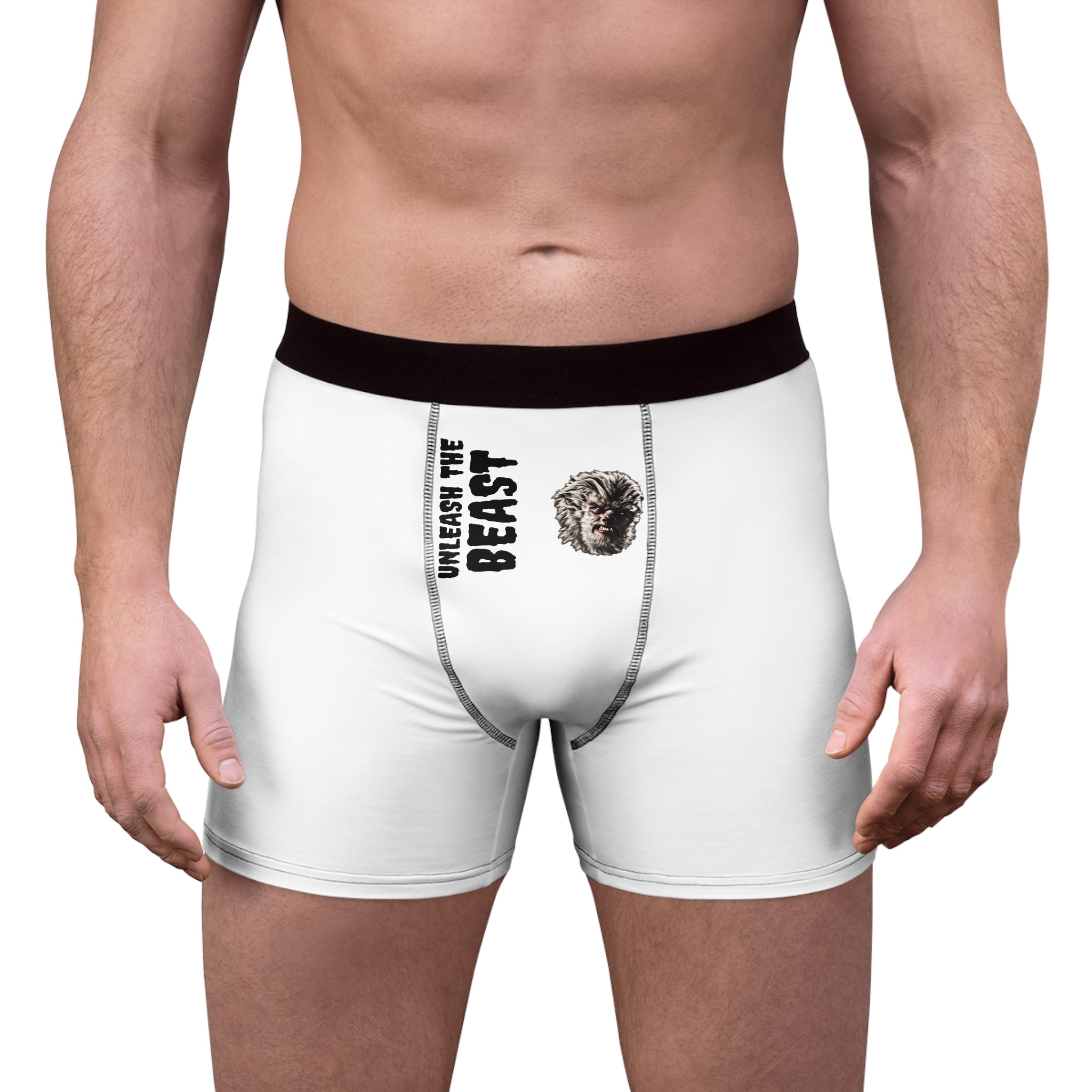 Halloween - Boxer Briefs — "Unleash the Beast" & Werewolf/Moon Graphic