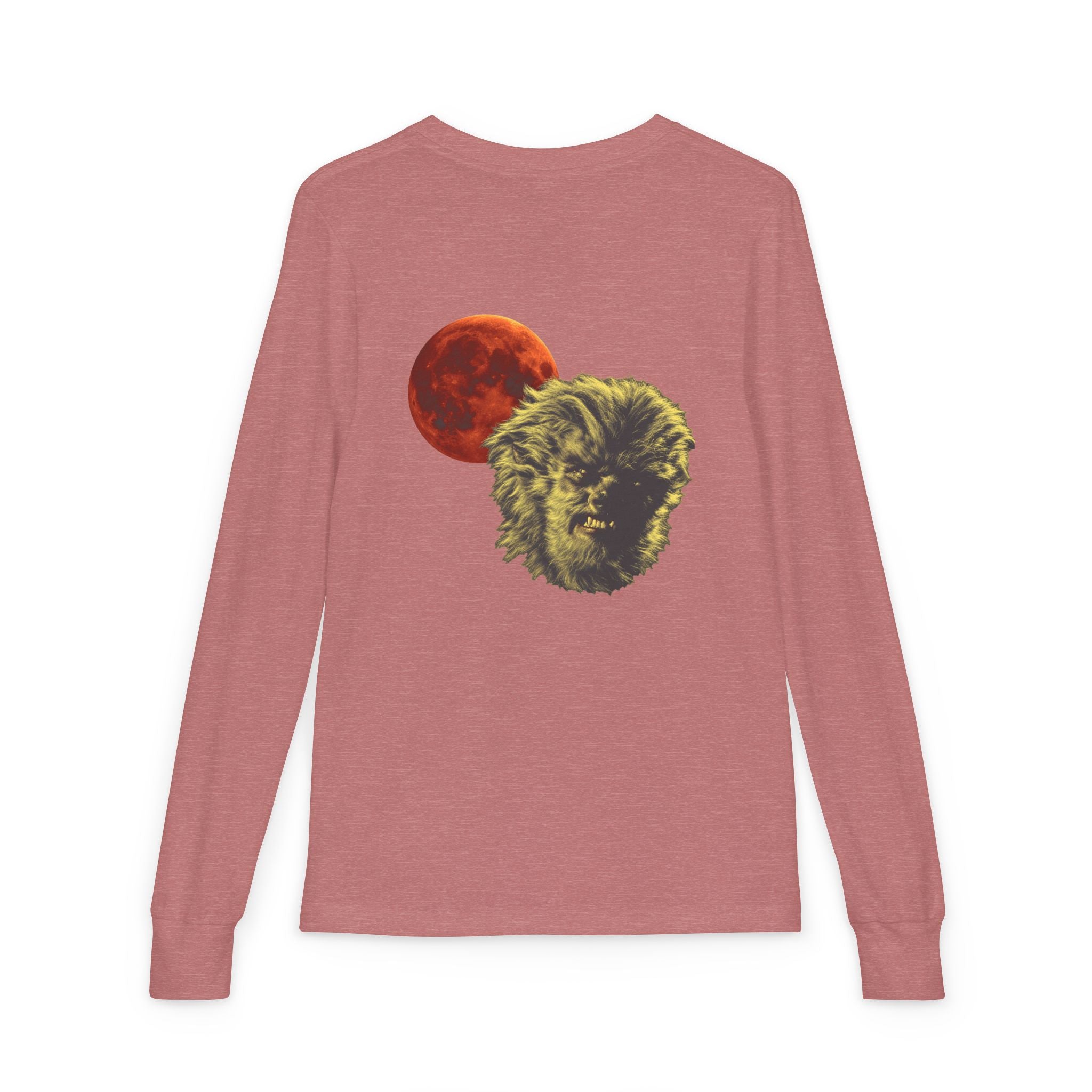 Halloween - Blood Moon and Werewolf - Youth Jersey Long Sleeve Tee