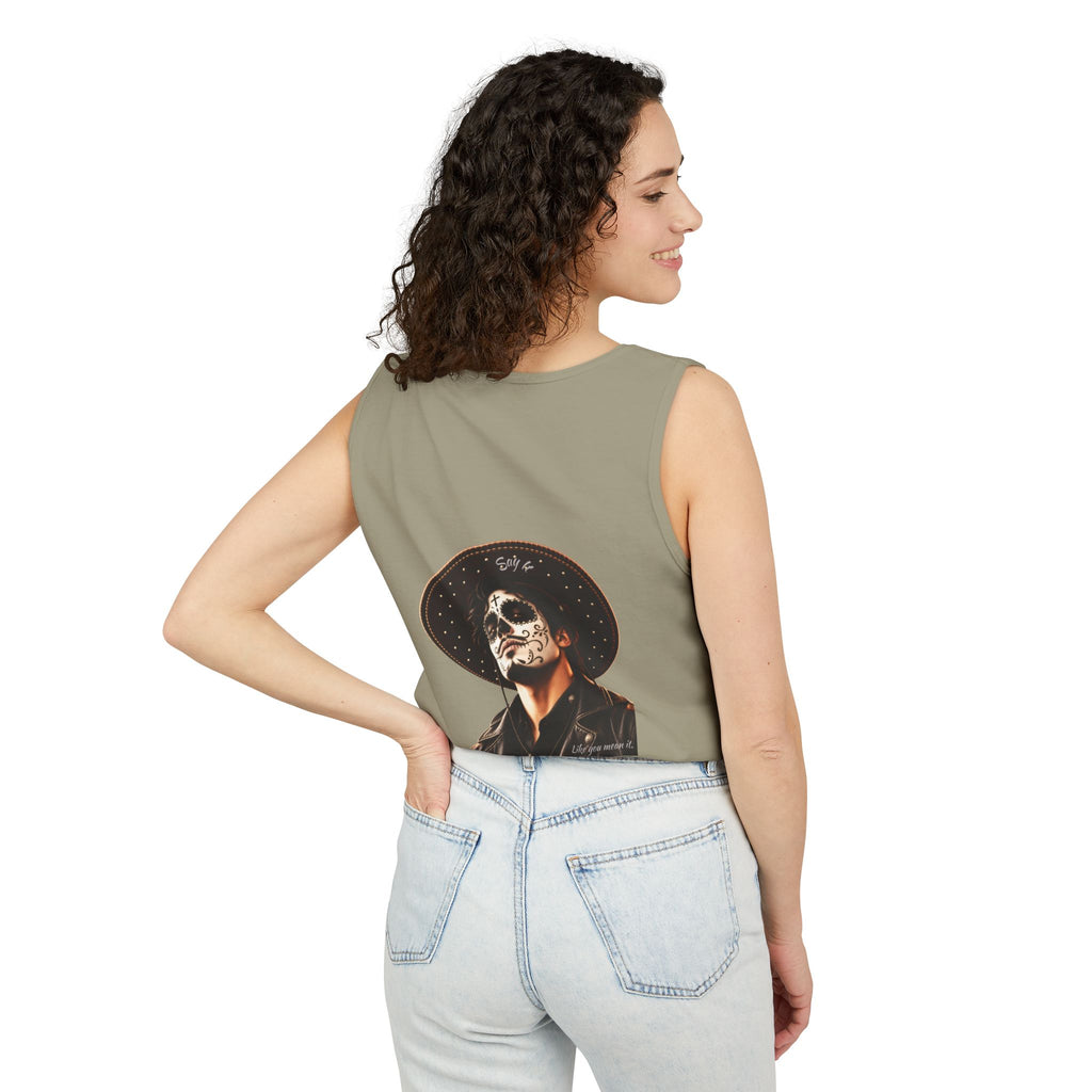 Halloween - Día de los Muertos -Unisex Garment-Dyed Tank Top