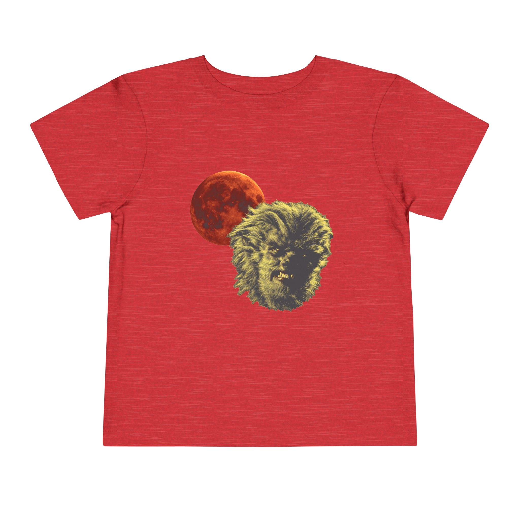 Halloween - Blood Moon and Werewolf - Toddler Short Sleeve Tee