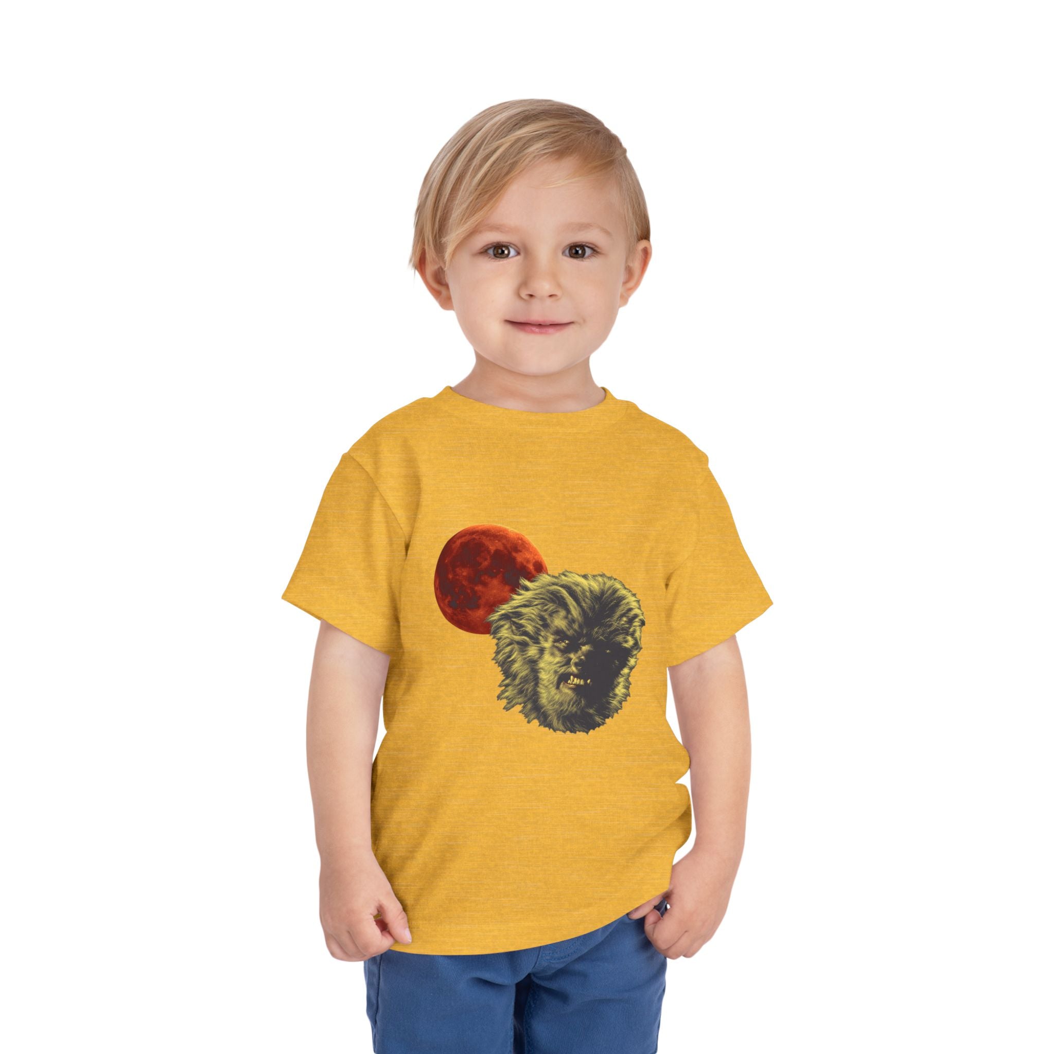 Halloween - Blood Moon and Werewolf - Toddler Short Sleeve Tee