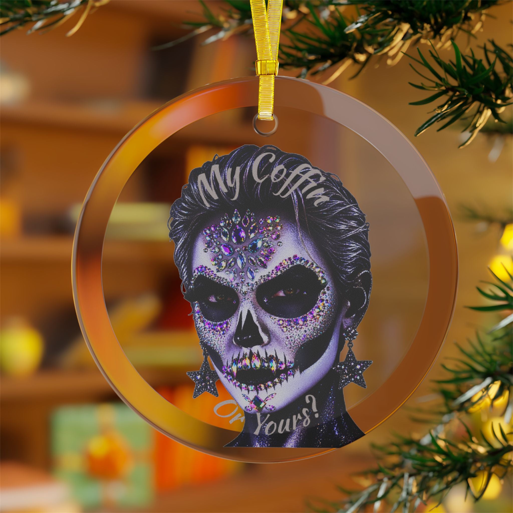 Halloween - Día de los Muertos - Glass Ornaments