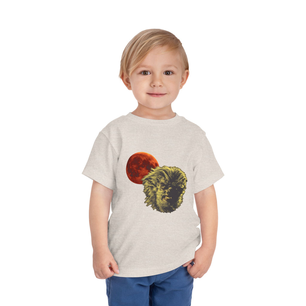 Halloween - Blood Moon and Werewolf - Toddler Short Sleeve Tee