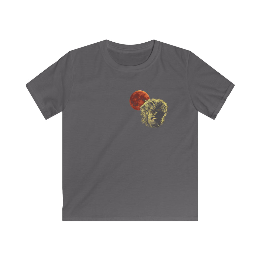 Halloween - Midnight Moon and Werewolf - Kids Softstyle Tee