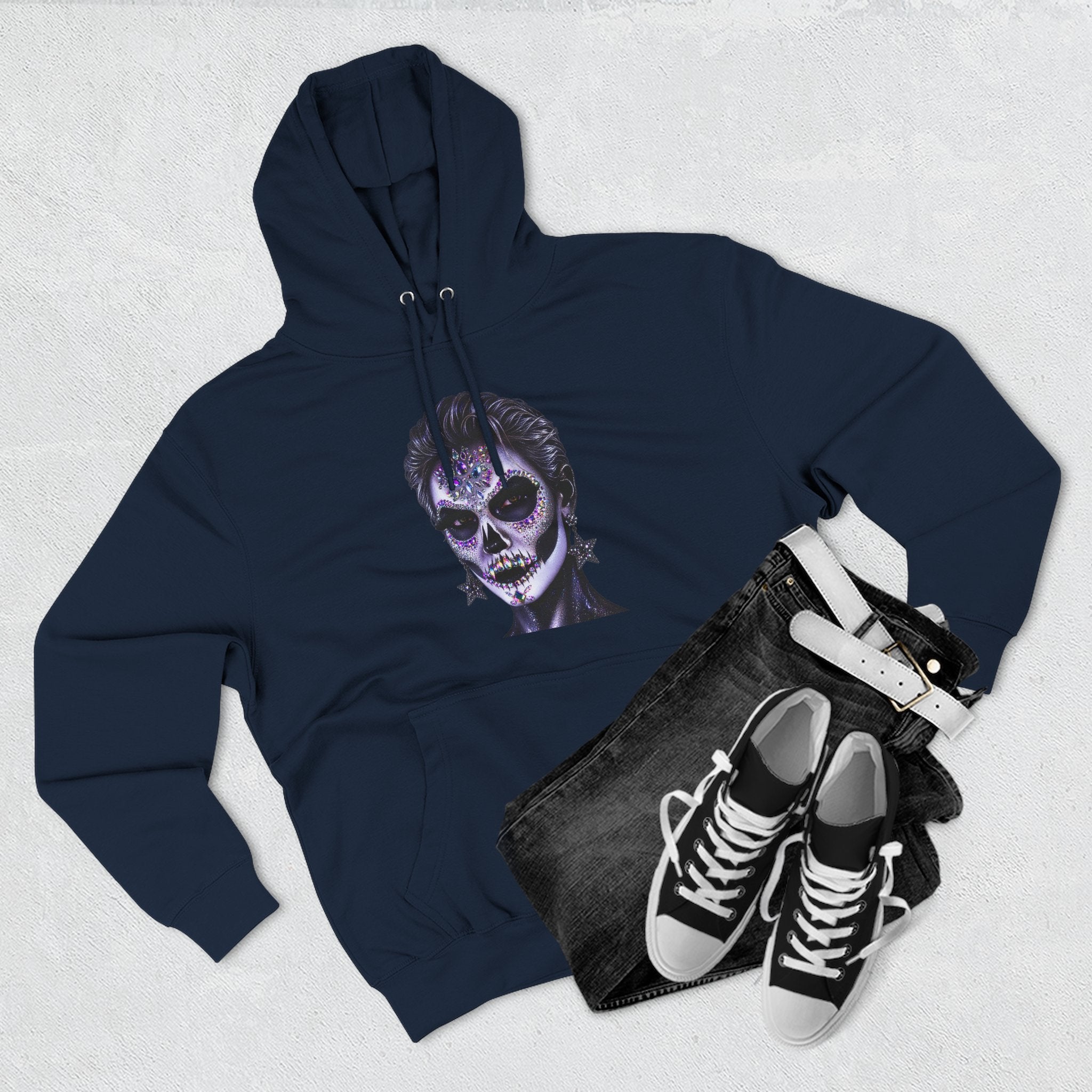 Halloween - Día de los Muertos -Three-Panel Fleece Hoodie