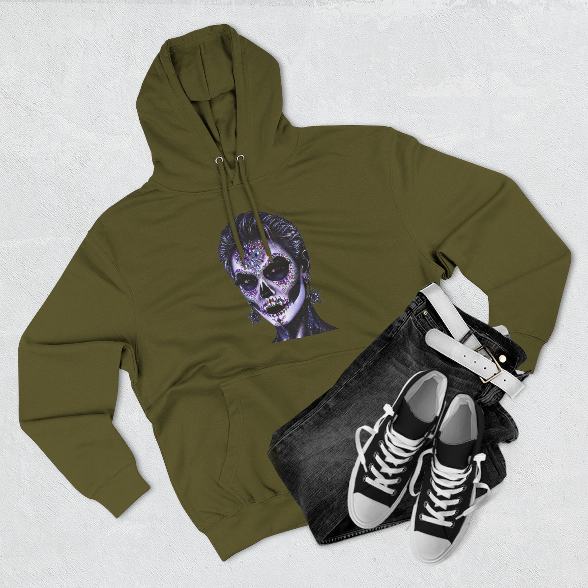 Halloween - Día de los Muertos -Three-Panel Fleece Hoodie