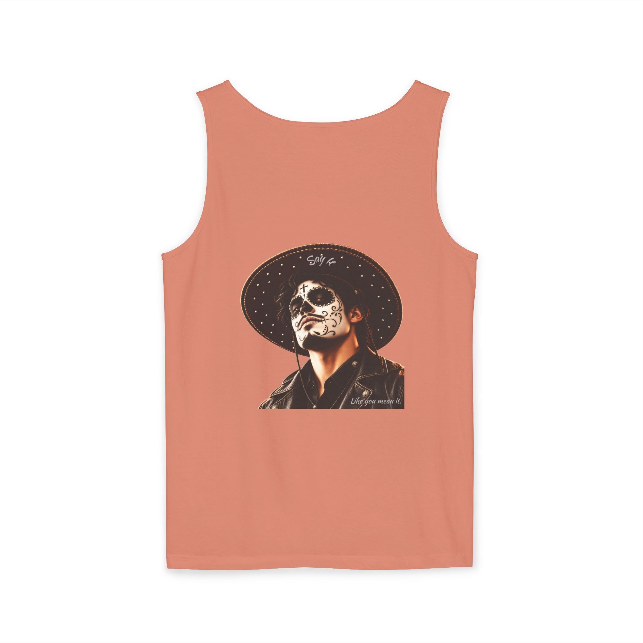 Halloween - Día de los Muertos -Unisex Garment-Dyed Tank Top