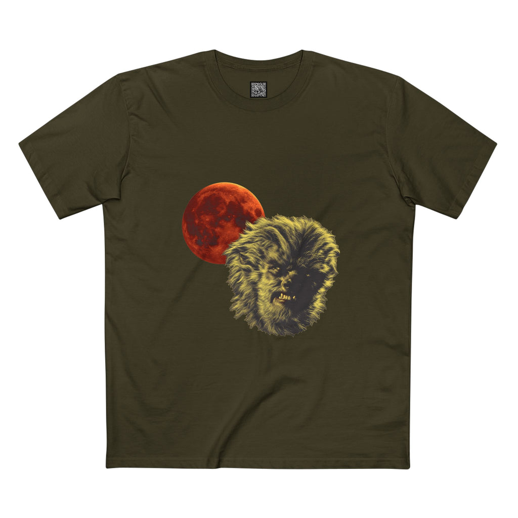 Halloween - Midnight Moon and Werewolf - Adult Staple Tee