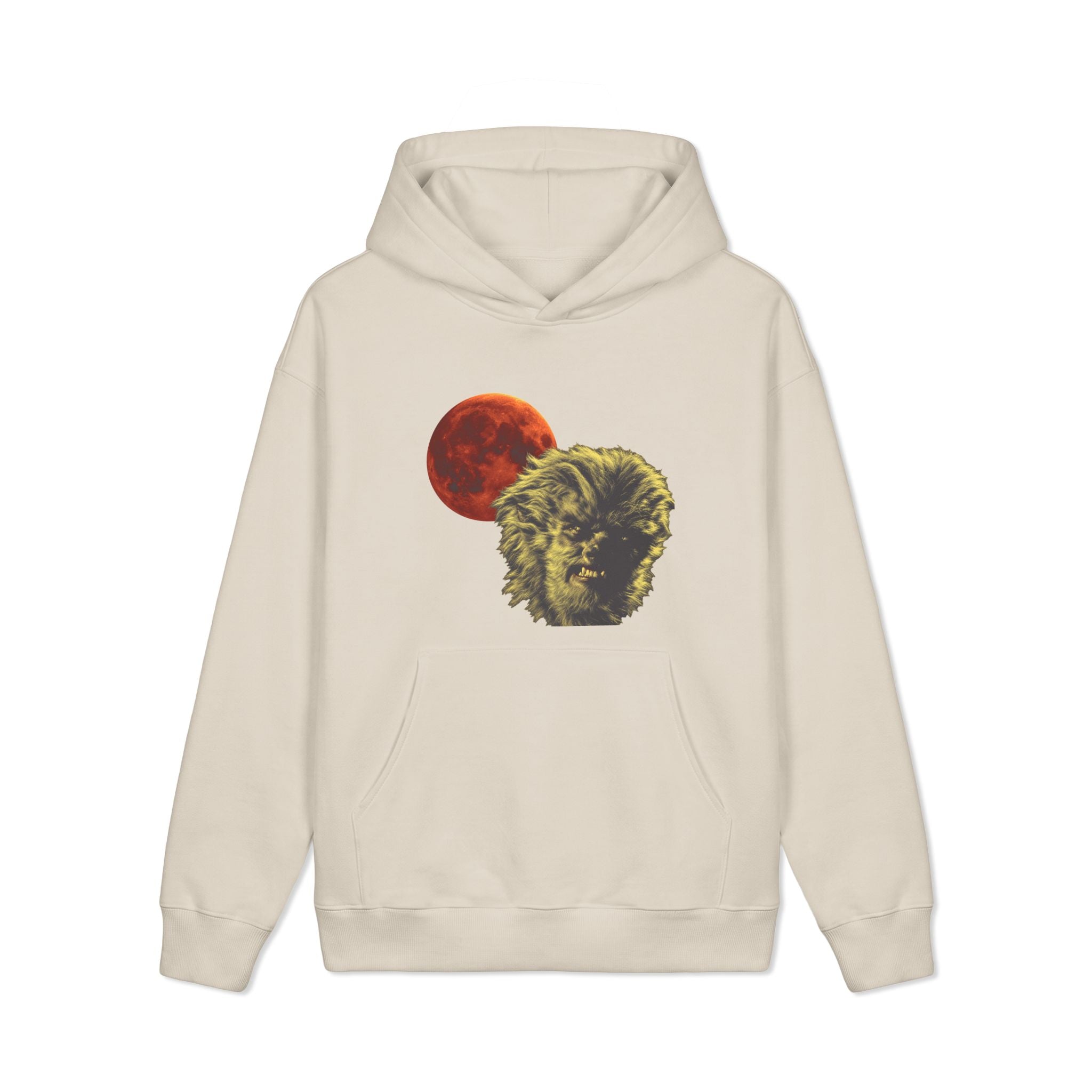 Halloween - Midnight Moon and Werewolf - Unisex Mainstreet Heavyweight Hooded Sweatshirt