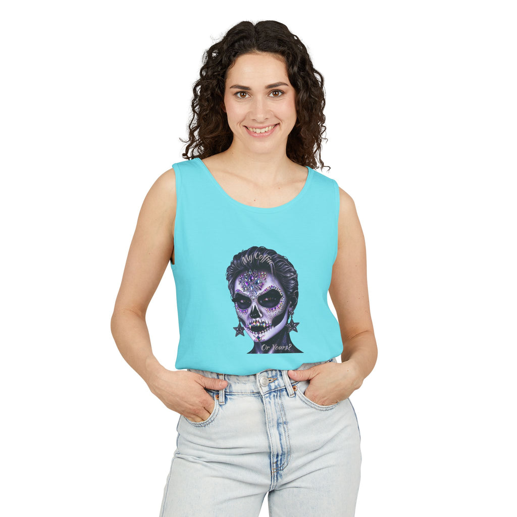 Halloween - Día de los Muertos -Unisex Garment-Dyed Tank Top