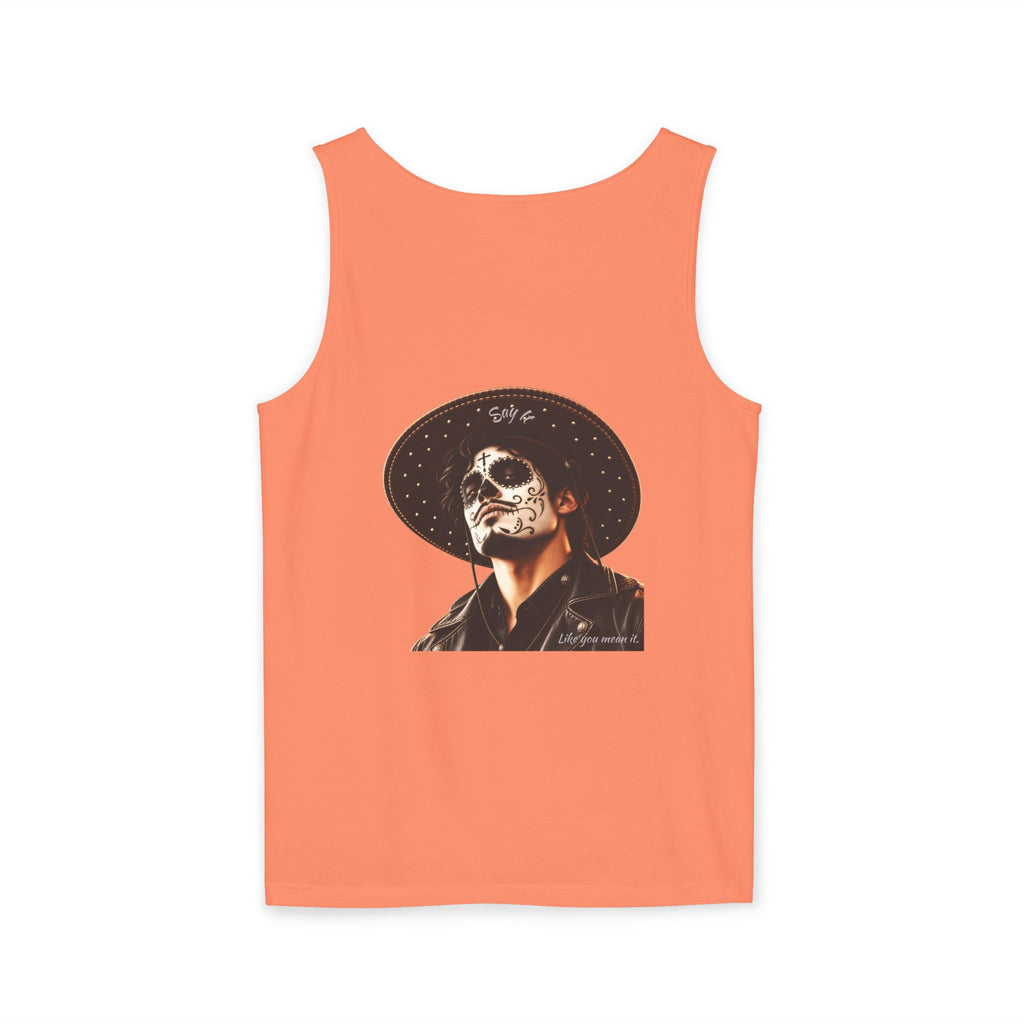 Halloween - Día de los Muertos -Unisex Garment-Dyed Tank Top