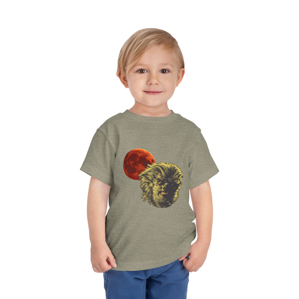 Halloween - Blood Moon and Werewolf - Toddler Short Sleeve Tee