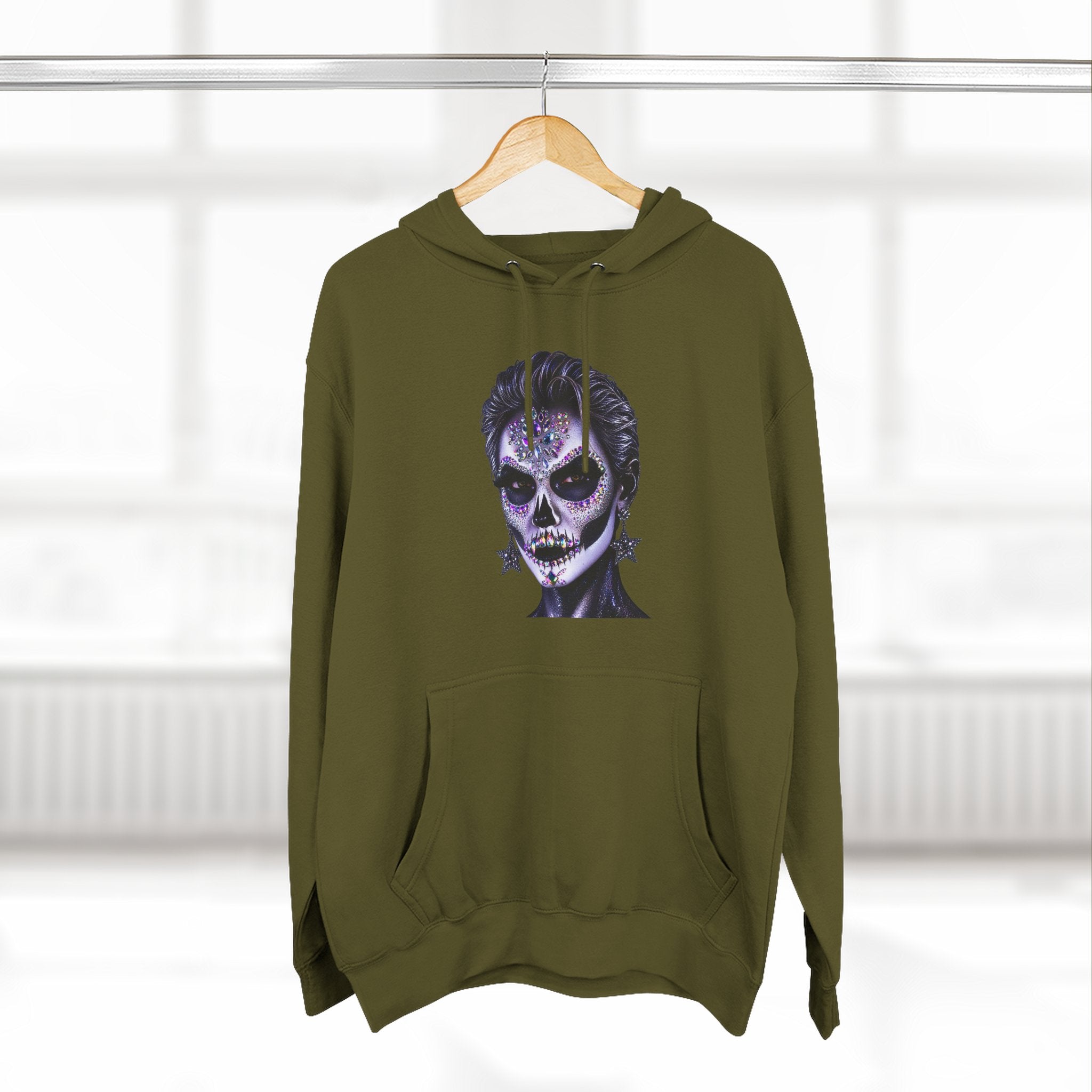 Halloween - Día de los Muertos -Three-Panel Fleece Hoodie