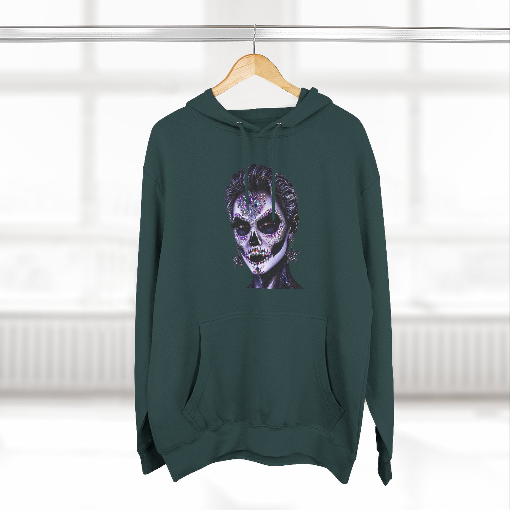 Halloween - Día de los Muertos -Three-Panel Fleece Hoodie