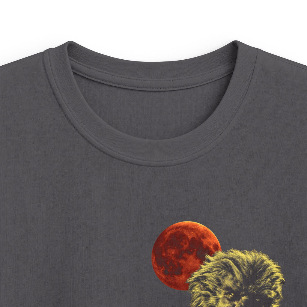 Halloween - Midnight Moon and Werewolf - Kids Softstyle Tee