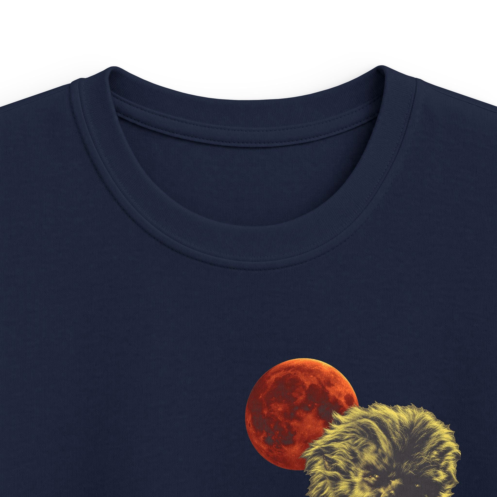 Halloween - Midnight Moon and Werewolf - Kids Softstyle Tee