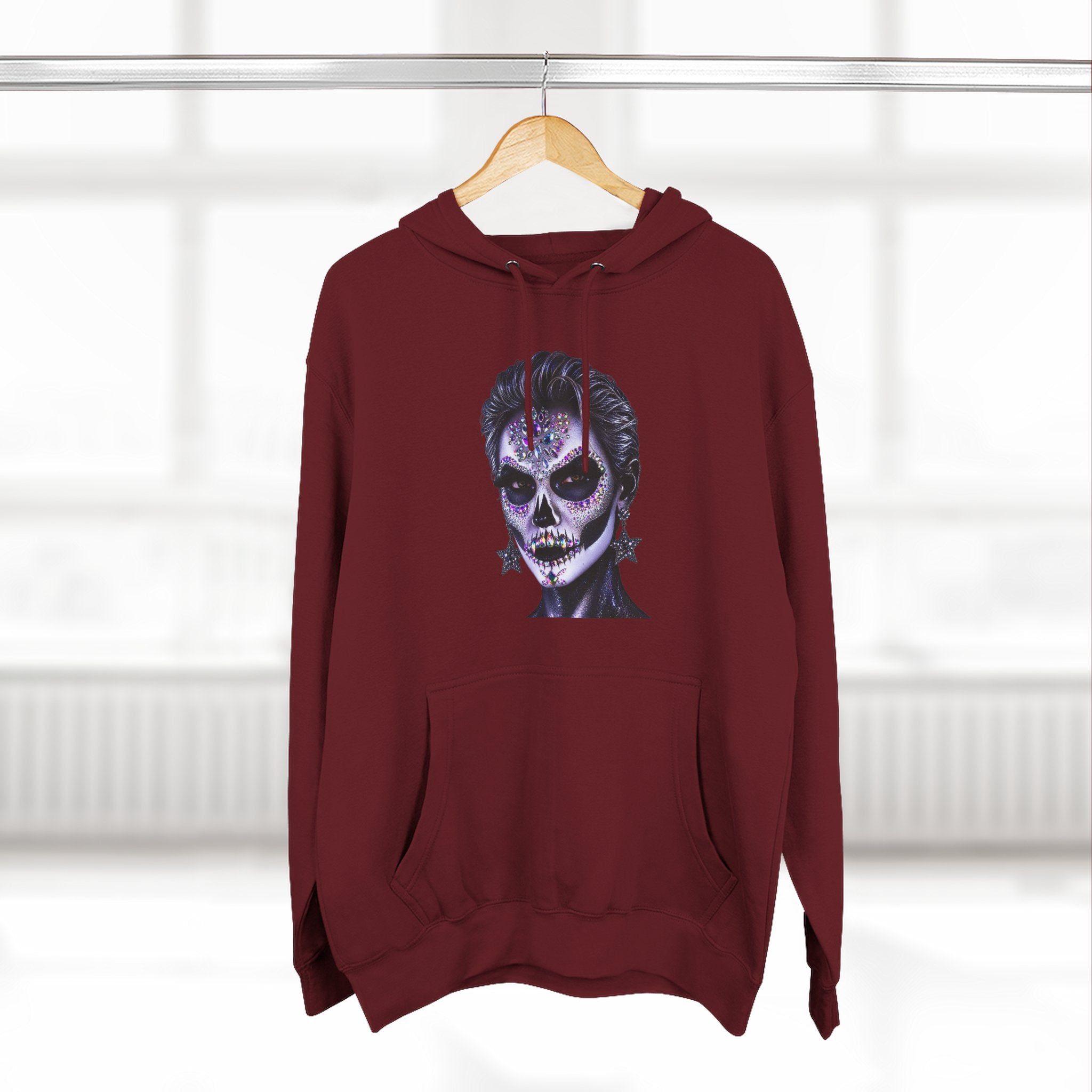 Halloween - Día de los Muertos -Three-Panel Fleece Hoodie