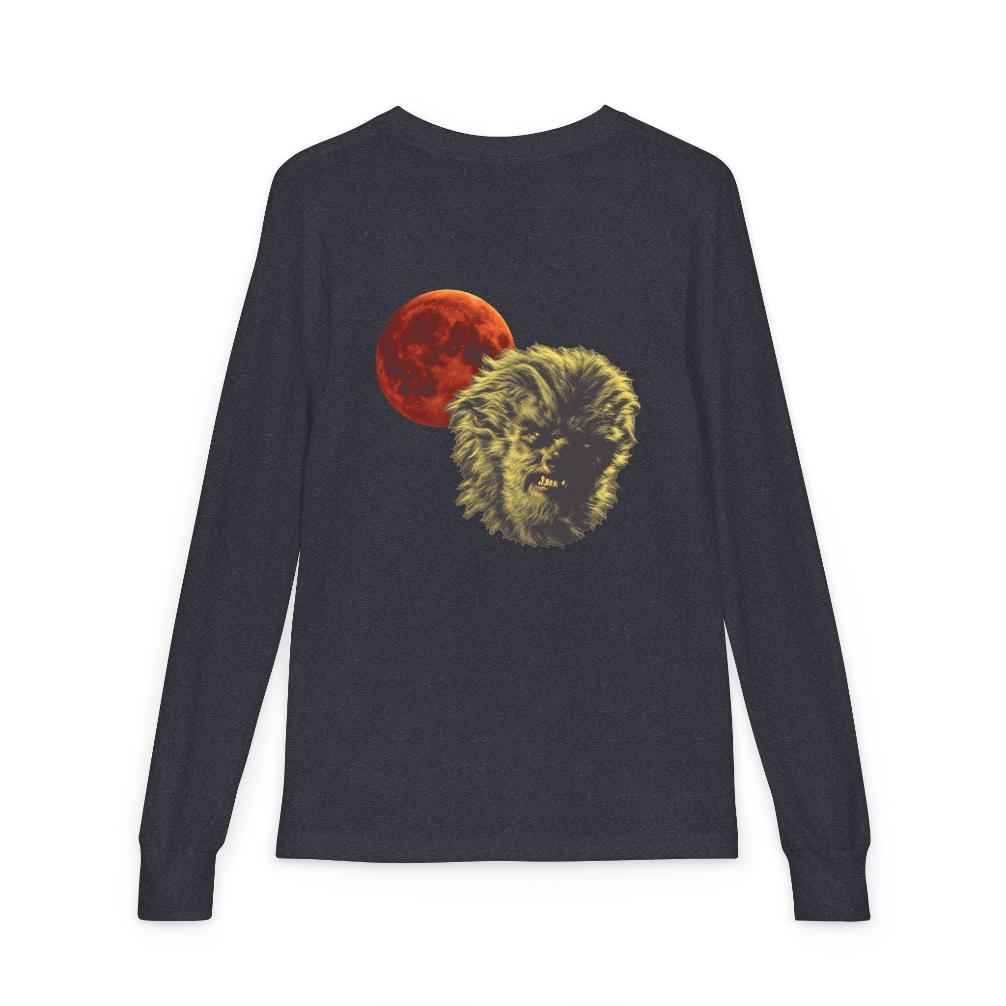 Halloween - Blood Moon and Werewolf - Youth Jersey Long Sleeve Tee