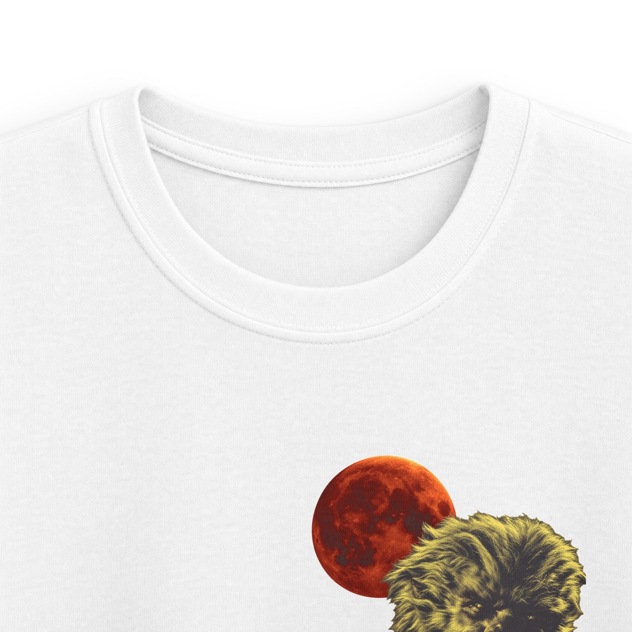 Halloween - Midnight Moon and Werewolf - Kids Softstyle Tee