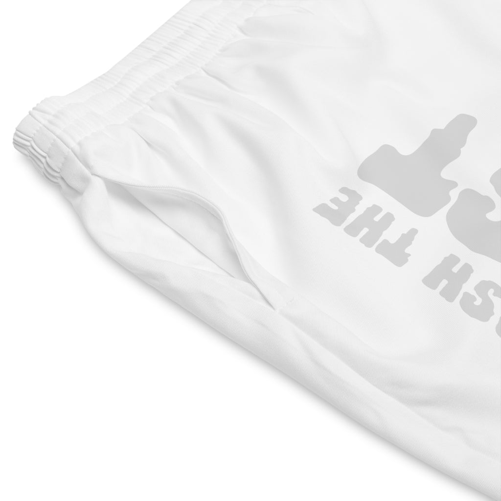 Halloween - Werewolf - Men's Beach Shorts — 'Unleash the Beast' Graphic Swim Trunks