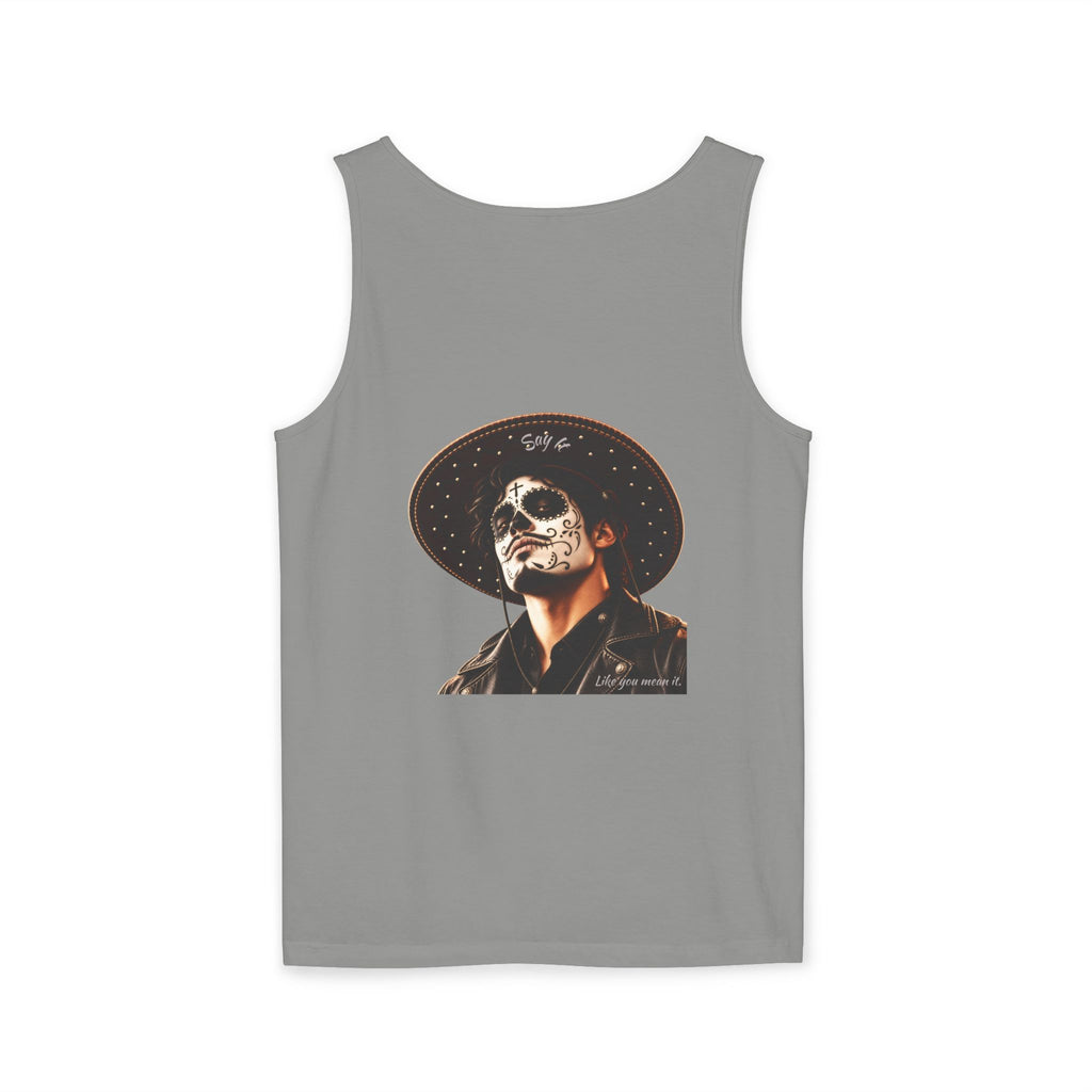 Halloween - Día de los Muertos -Unisex Garment-Dyed Tank Top