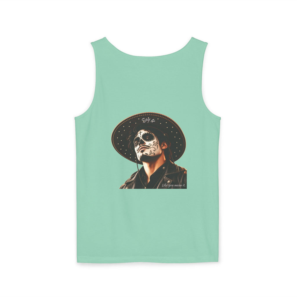 Halloween - Día de los Muertos -Unisex Garment-Dyed Tank Top