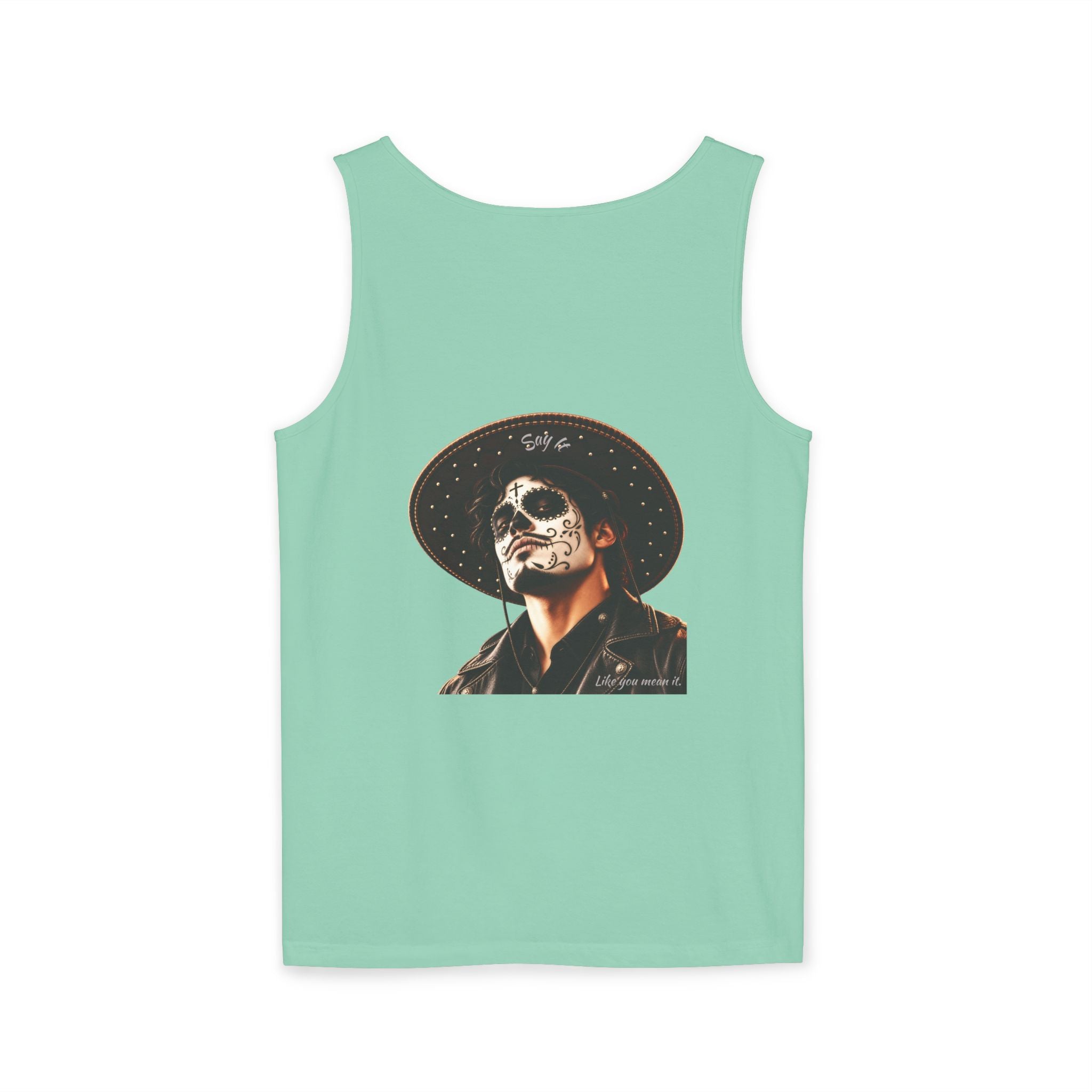 Halloween - Día de los Muertos -Unisex Garment-Dyed Tank Top