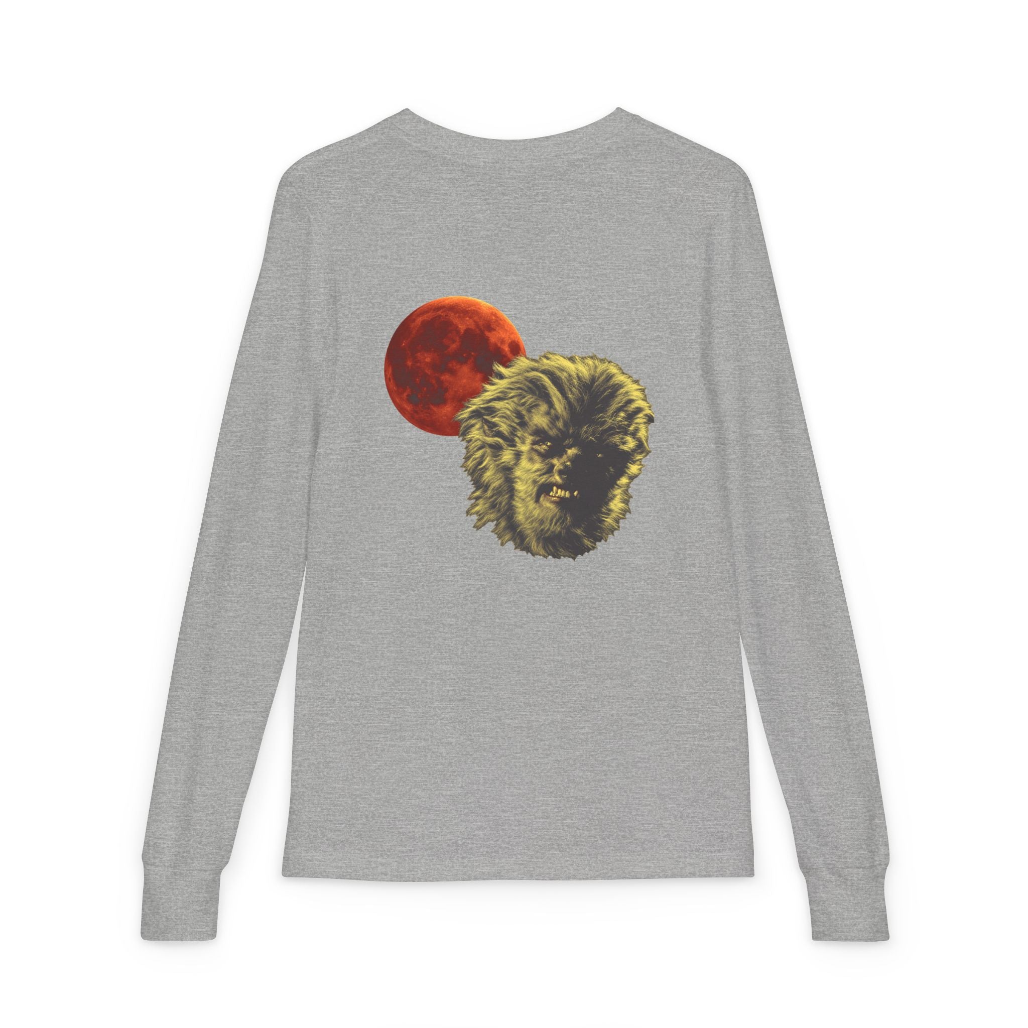 Halloween - Blood Moon and Werewolf - Youth Jersey Long Sleeve Tee