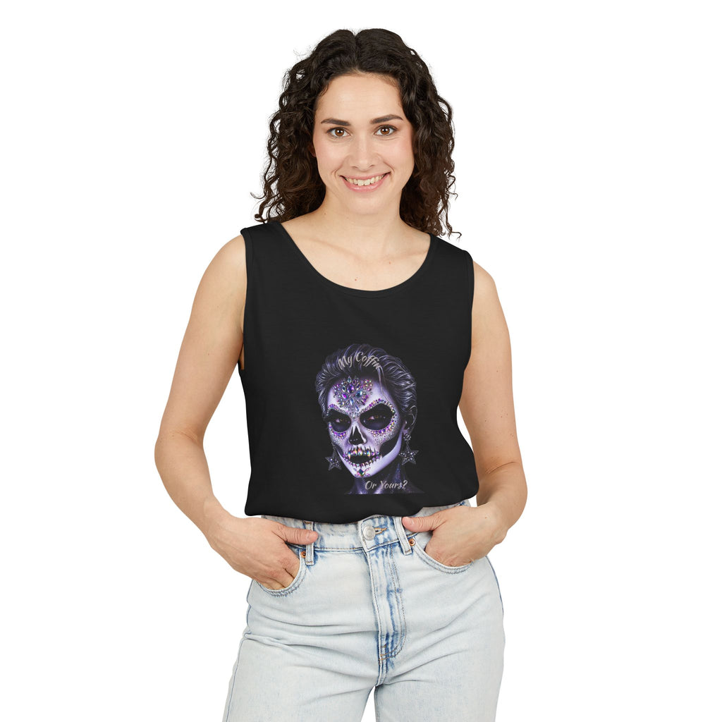 Halloween - Día de los Muertos -Unisex Garment-Dyed Tank Top
