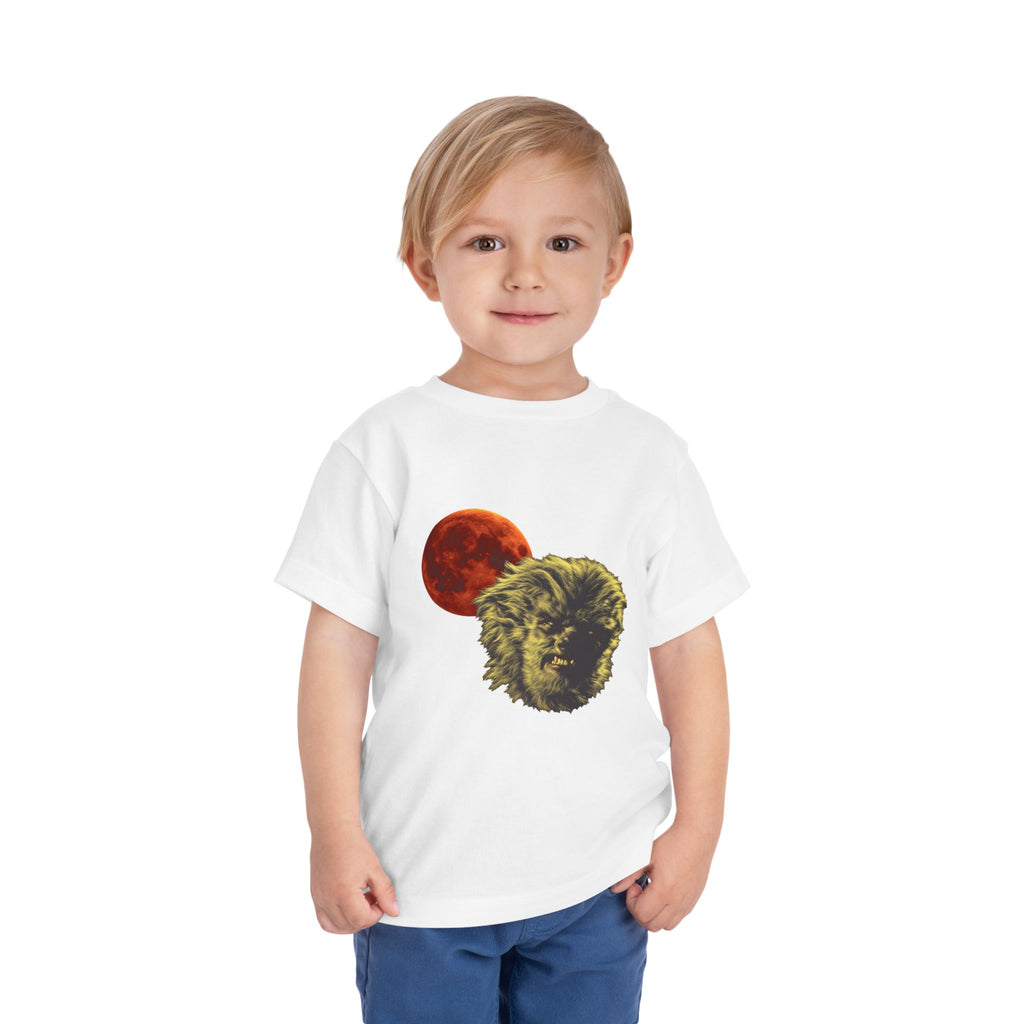 Halloween - Blood Moon and Werewolf - Toddler Short Sleeve Tee
