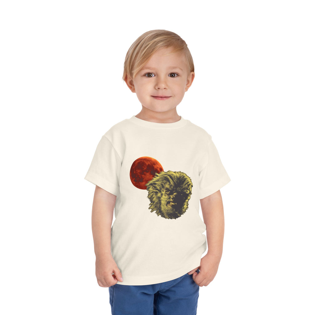 Halloween - Blood Moon and Werewolf - Toddler Short Sleeve Tee
