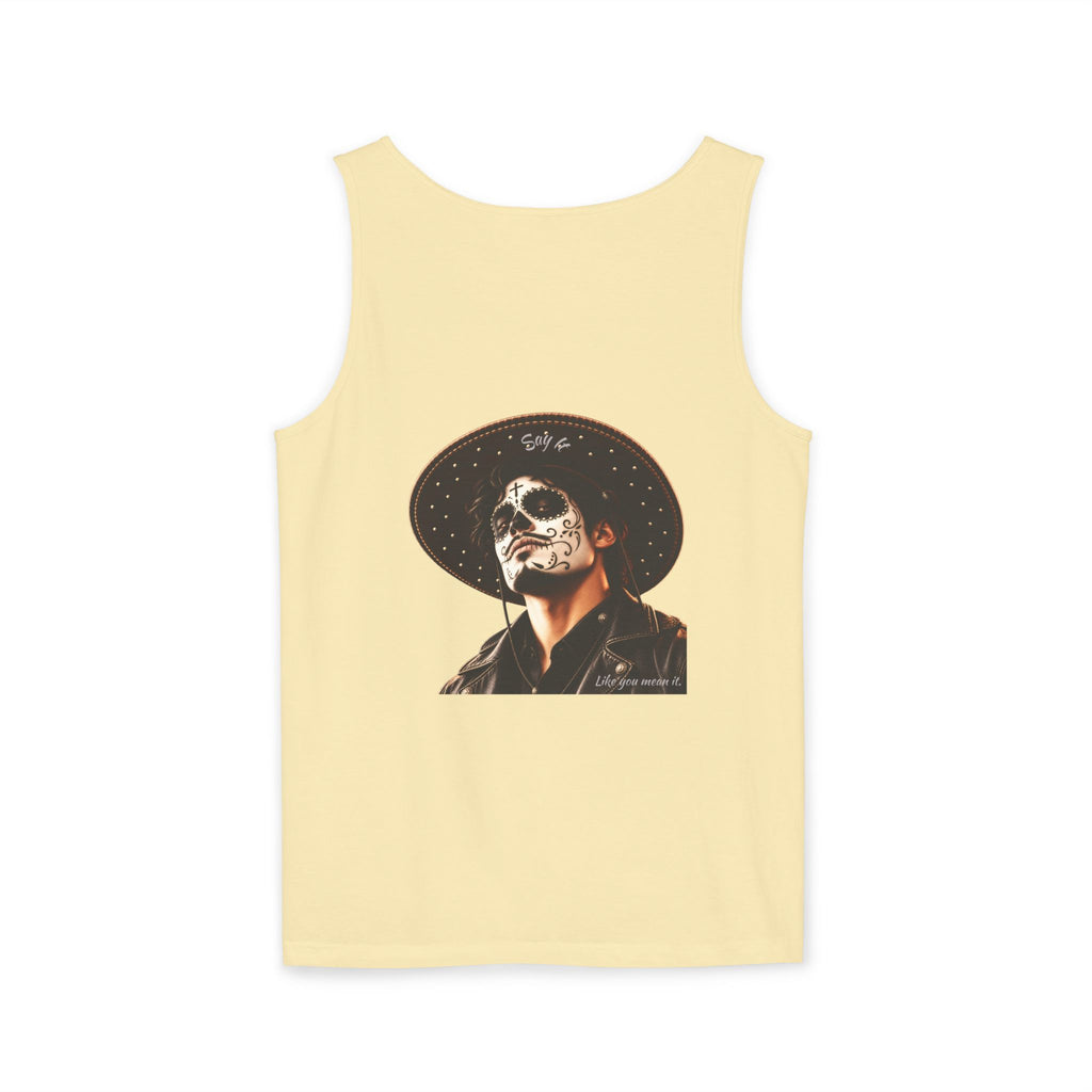 Halloween - Día de los Muertos -Unisex Garment-Dyed Tank Top