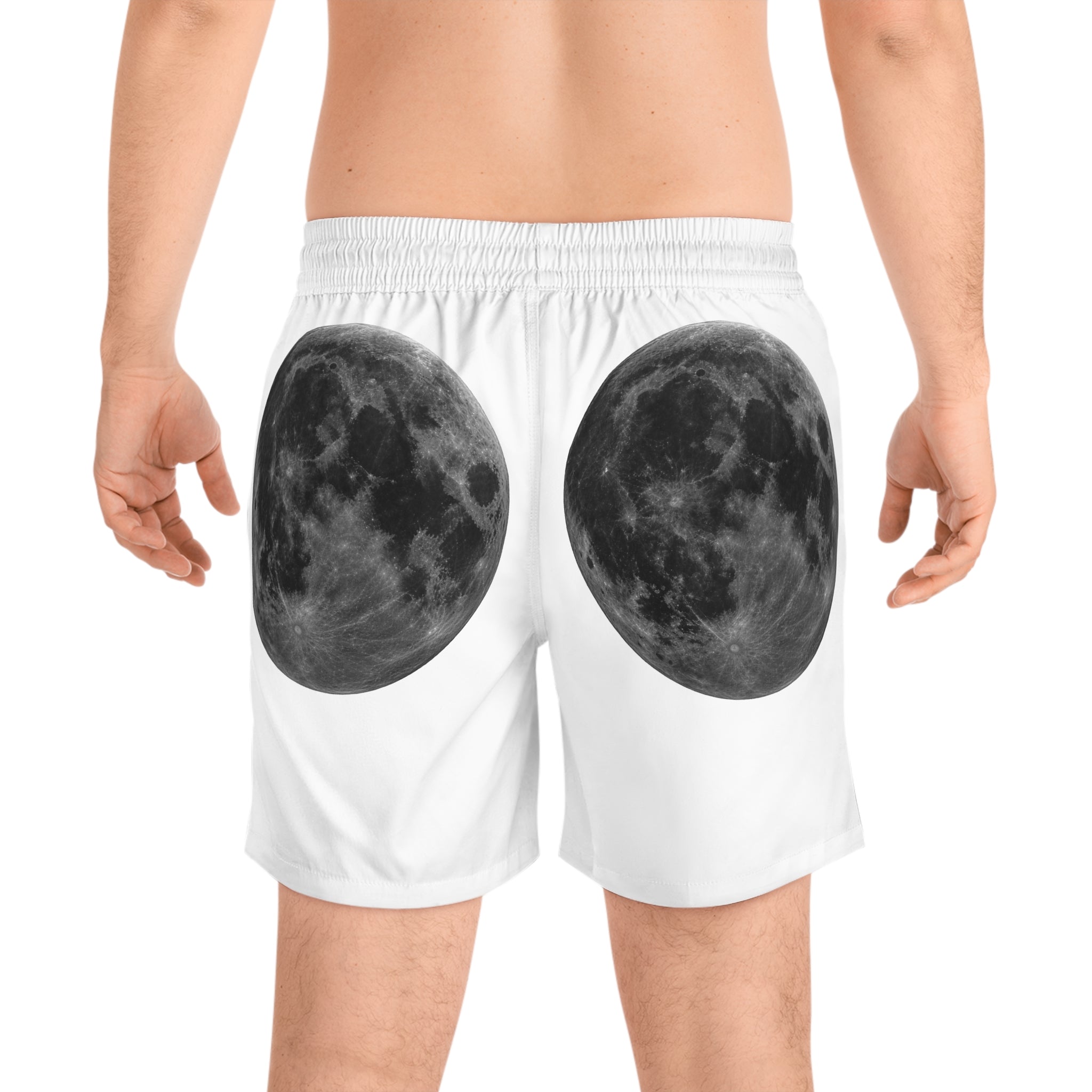 Halloween - Werewolf & Moon - Men's Mid-Length Swim Shorts (AOP)