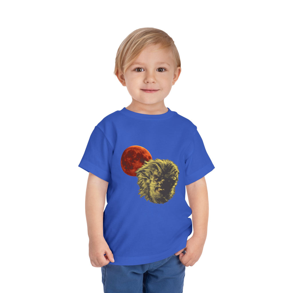 Halloween - Blood Moon and Werewolf - Toddler Short Sleeve Tee