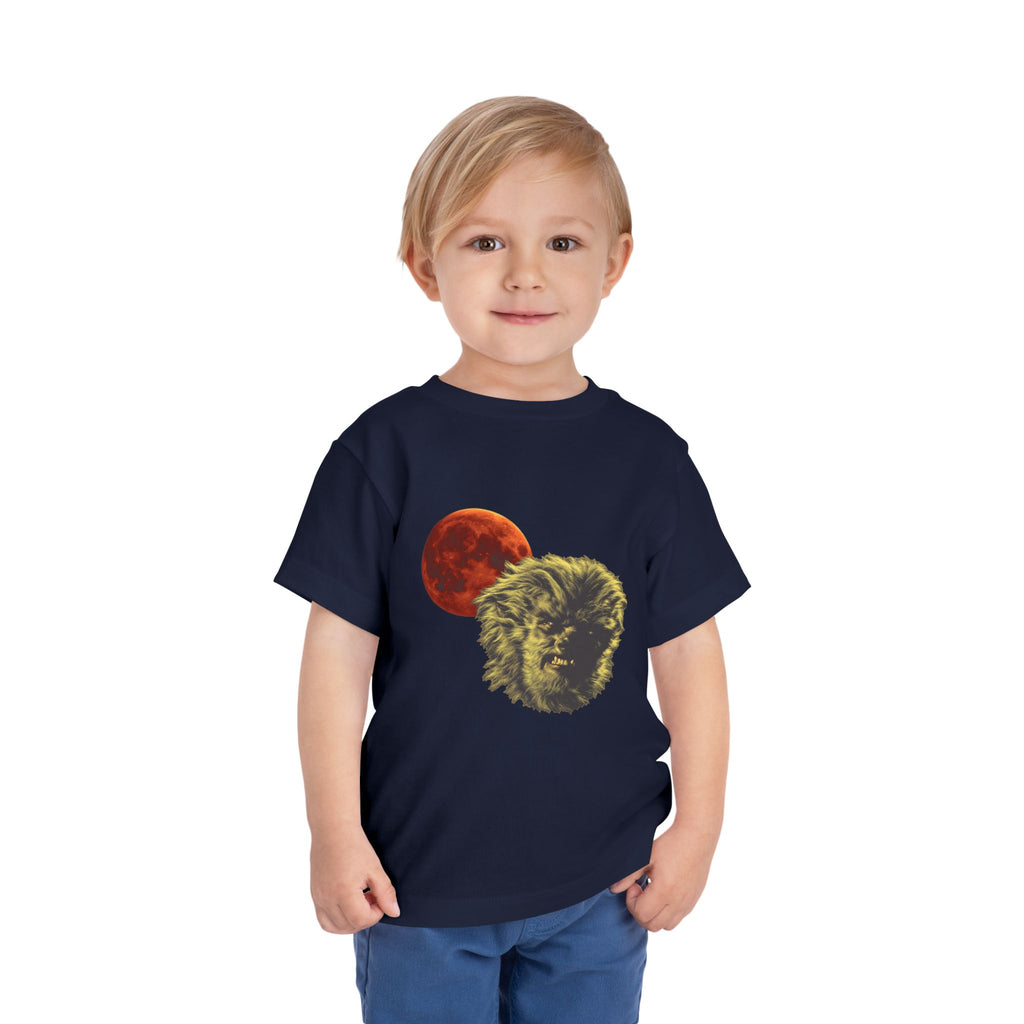 Halloween - Blood Moon and Werewolf - Toddler Short Sleeve Tee