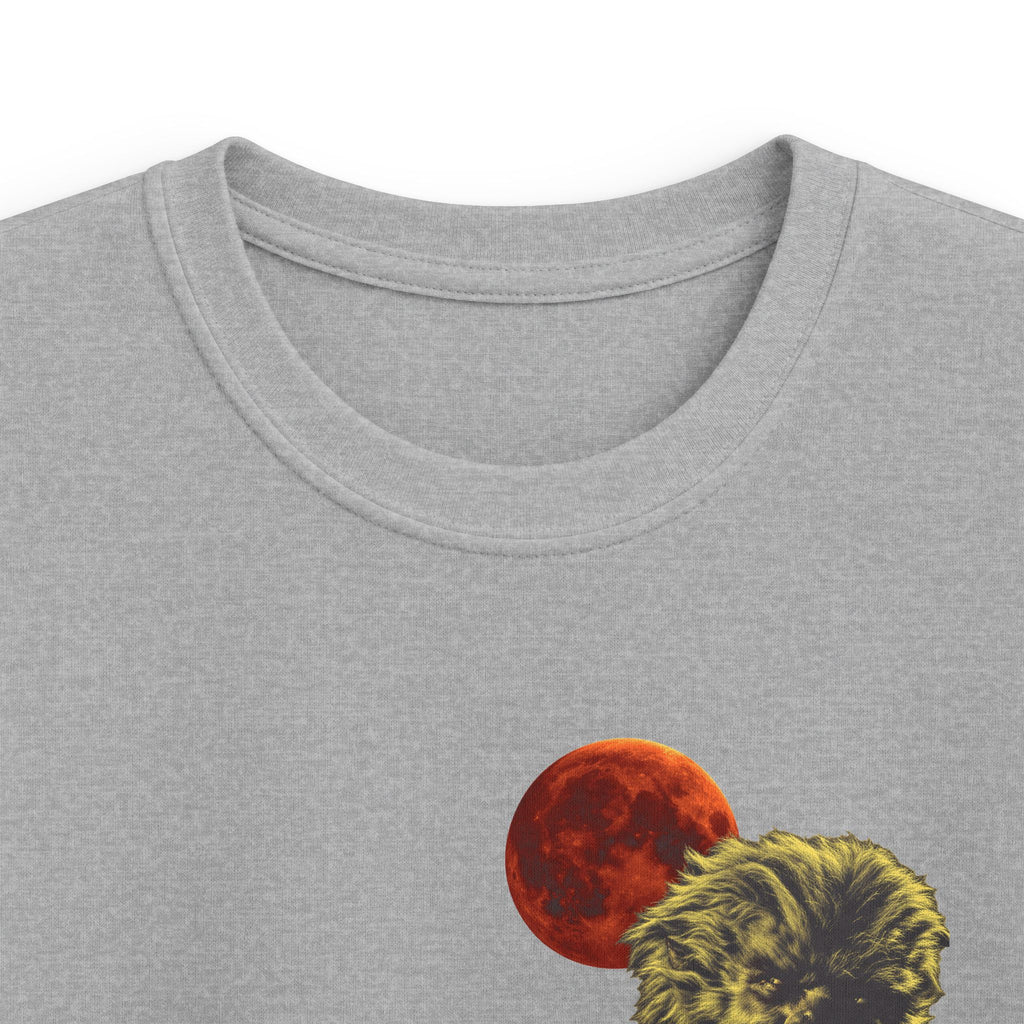 Halloween - Midnight Moon and Werewolf - Kids Softstyle Tee