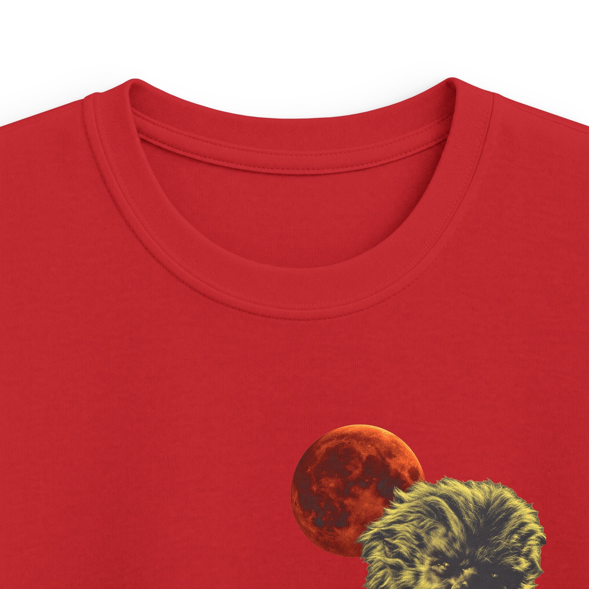Halloween - Midnight Moon and Werewolf - Kids Softstyle Tee