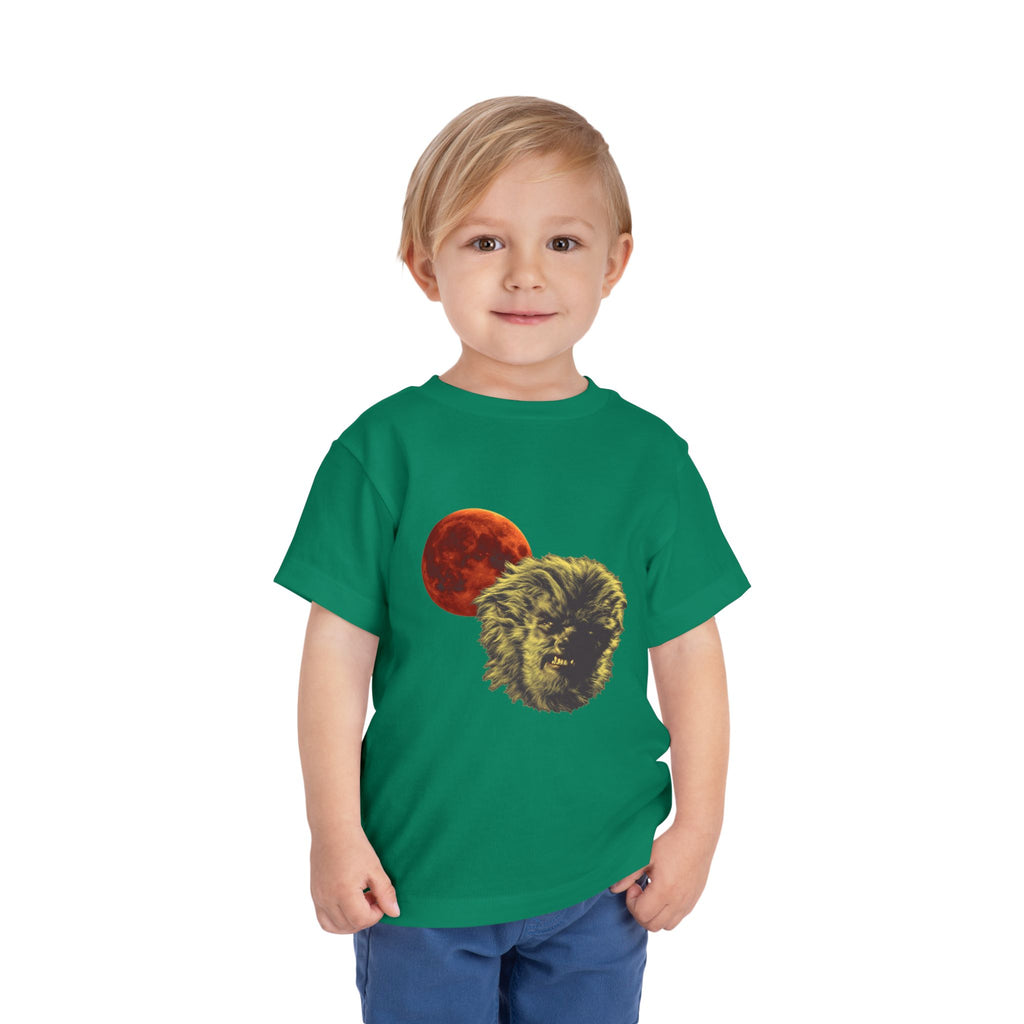 Halloween - Blood Moon and Werewolf - Toddler Short Sleeve Tee