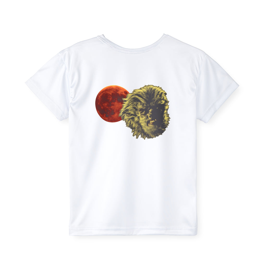 Halloween - Blood Moon and Werewolf - Kids Sports Jersey (AOP)