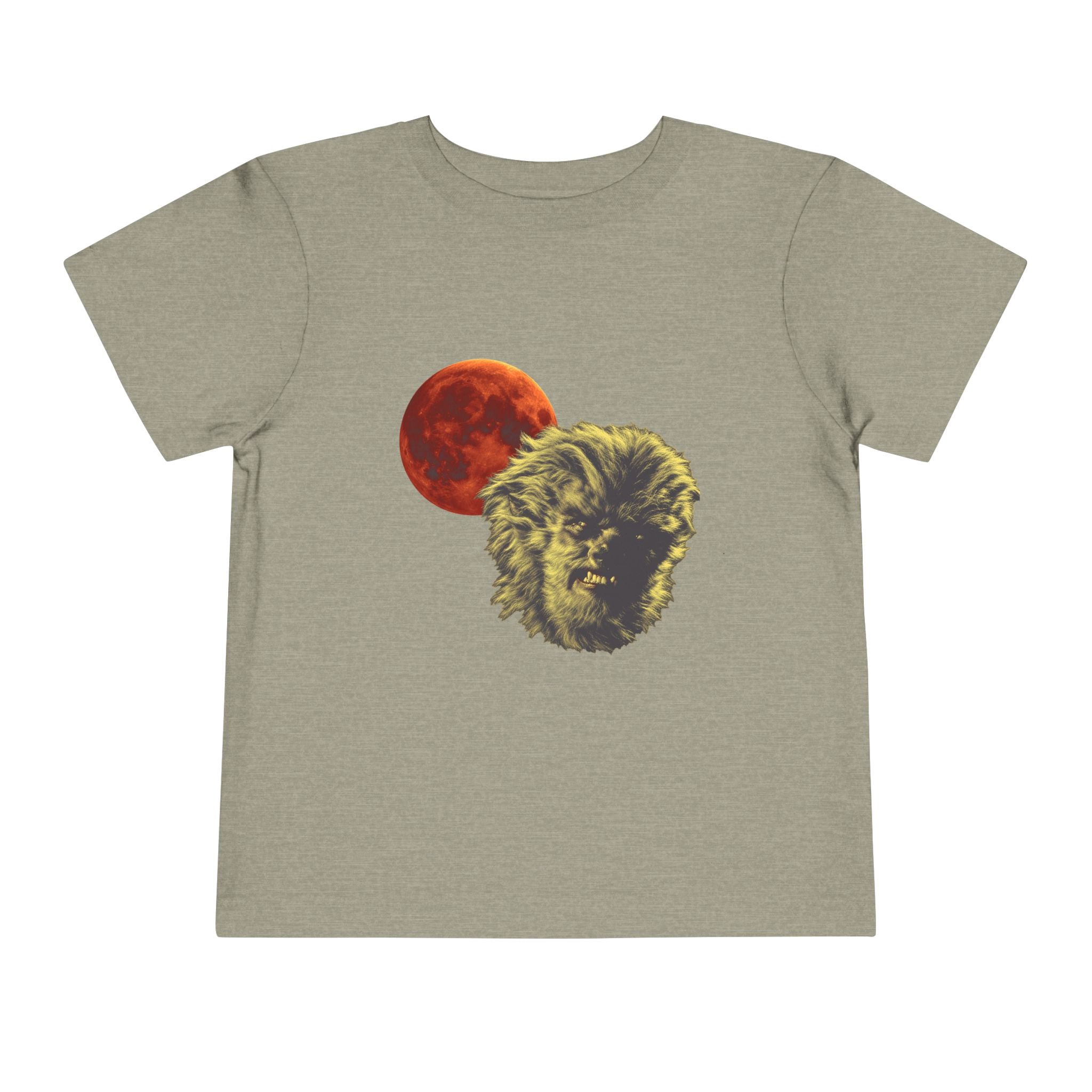 Halloween - Blood Moon and Werewolf - Toddler Short Sleeve Tee