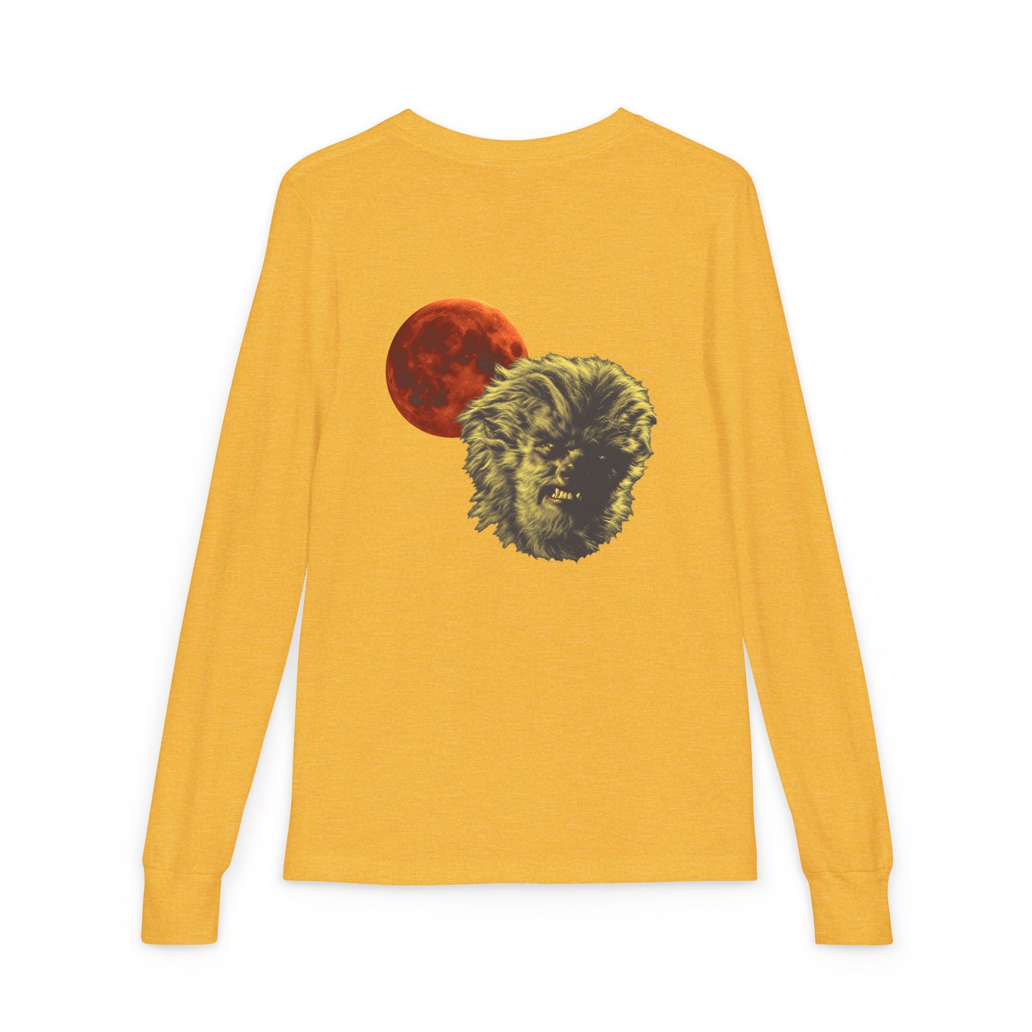 Halloween - Blood Moon and Werewolf - Youth Jersey Long Sleeve Tee