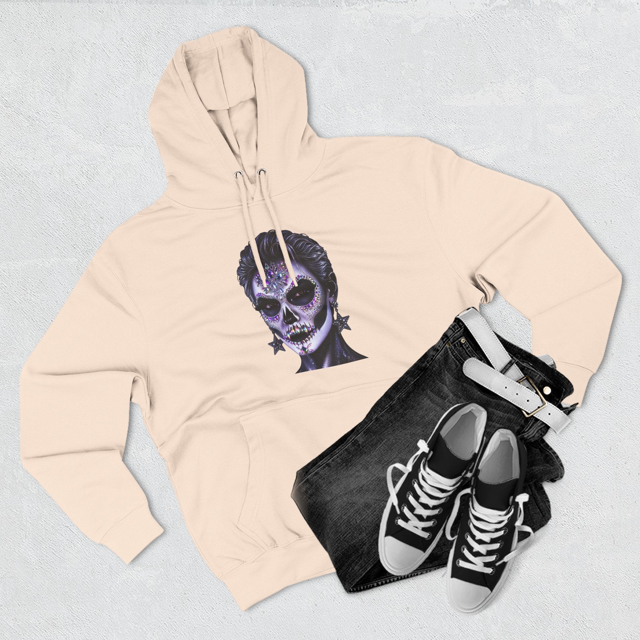 Halloween - Día de los Muertos -Three-Panel Fleece Hoodie
