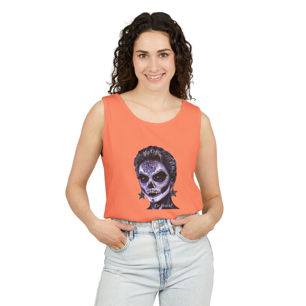 Halloween - Día de los Muertos -Unisex Garment-Dyed Tank Top