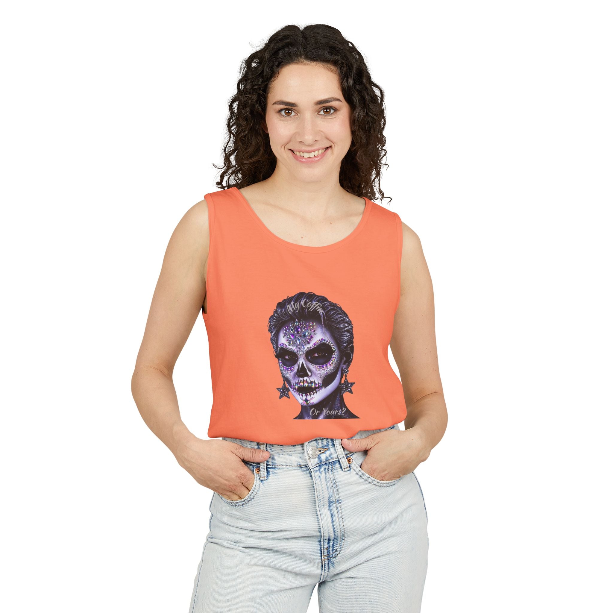 Halloween - Día de los Muertos -Unisex Garment-Dyed Tank Top