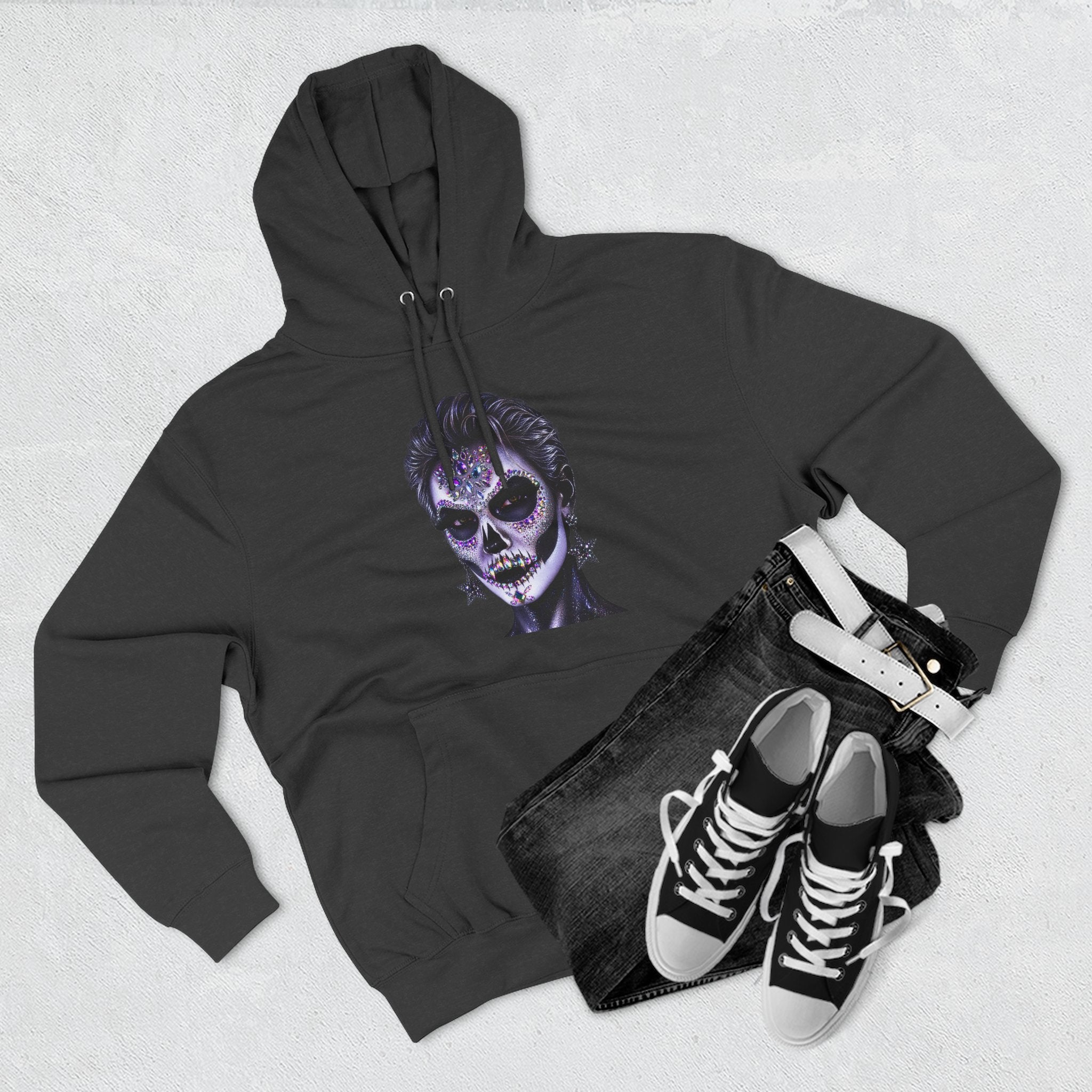 Halloween - Día de los Muertos -Three-Panel Fleece Hoodie