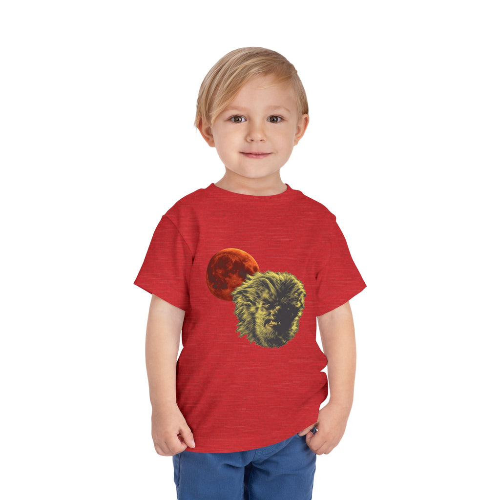 Halloween - Blood Moon and Werewolf - Toddler Short Sleeve Tee