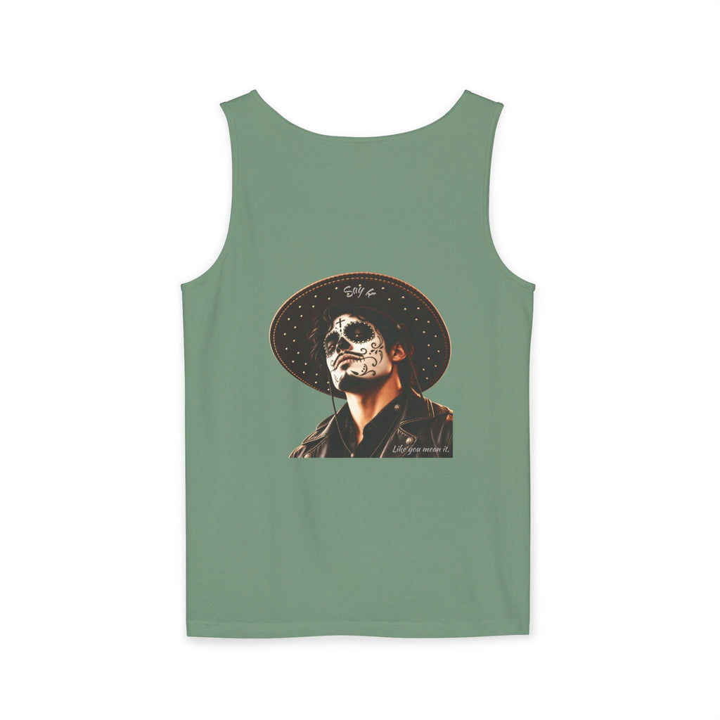 Halloween - Día de los Muertos -Unisex Garment-Dyed Tank Top