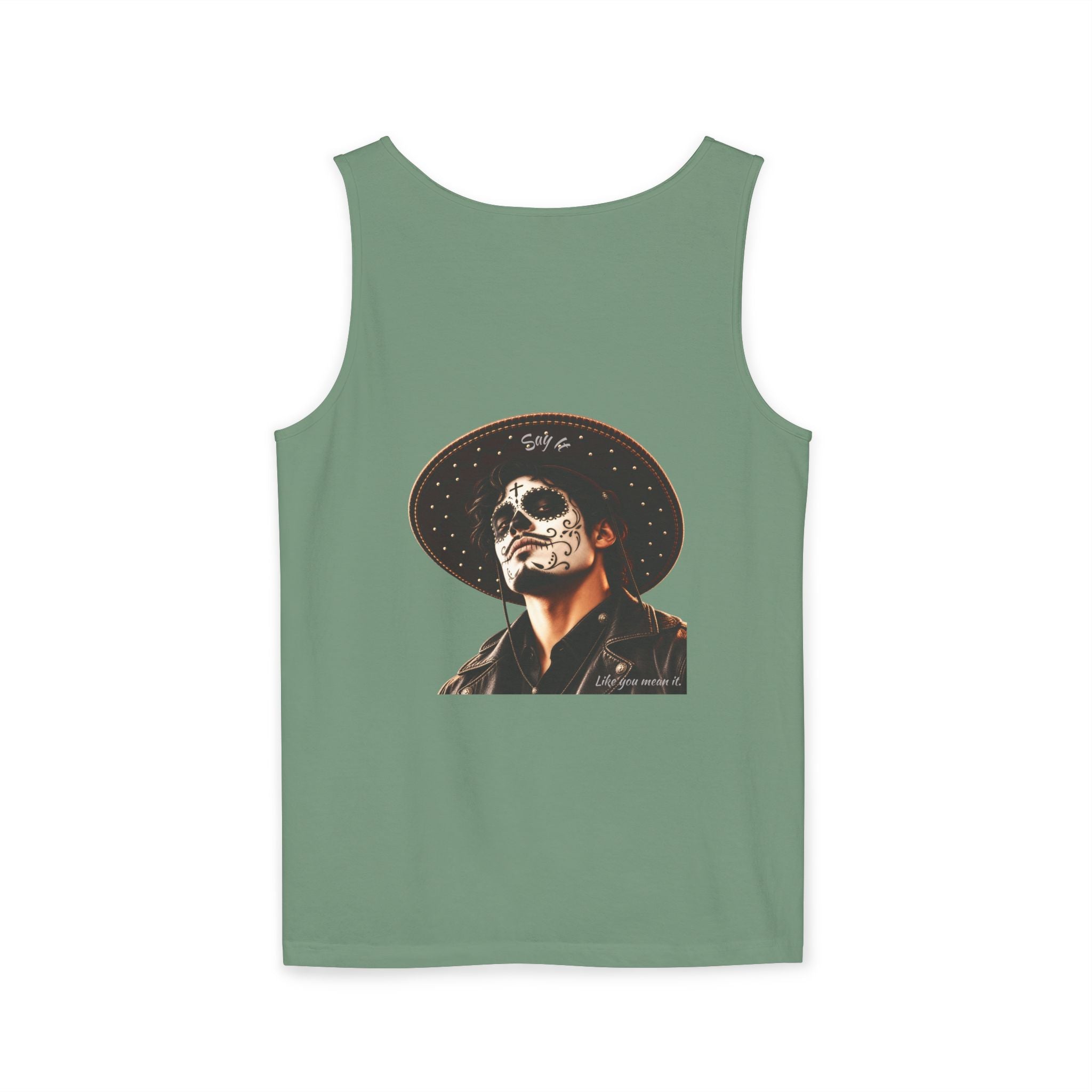 Halloween - Día de los Muertos -Unisex Garment-Dyed Tank Top